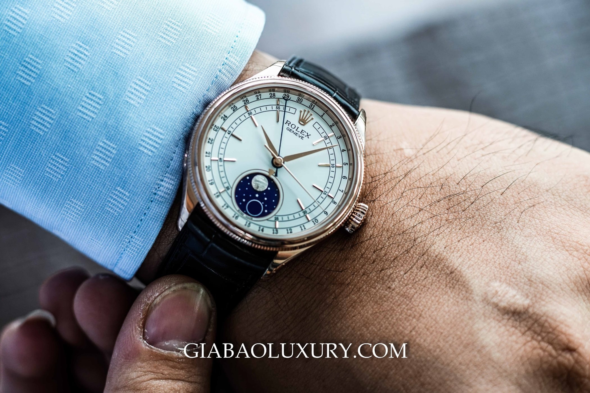 Đồng Hồ Rolex Cellini MoonPhase 50535
