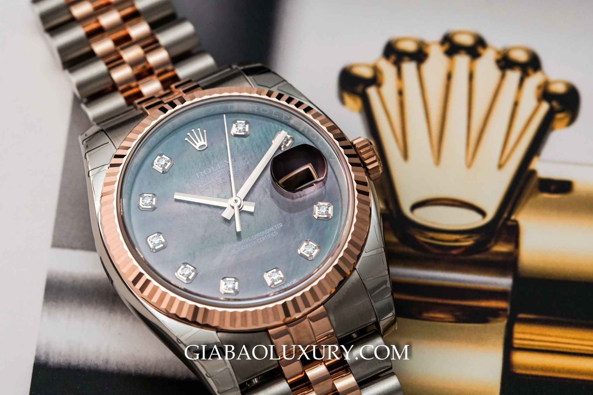 đồng hồ rolex datejust 116231 mặt ốc tím