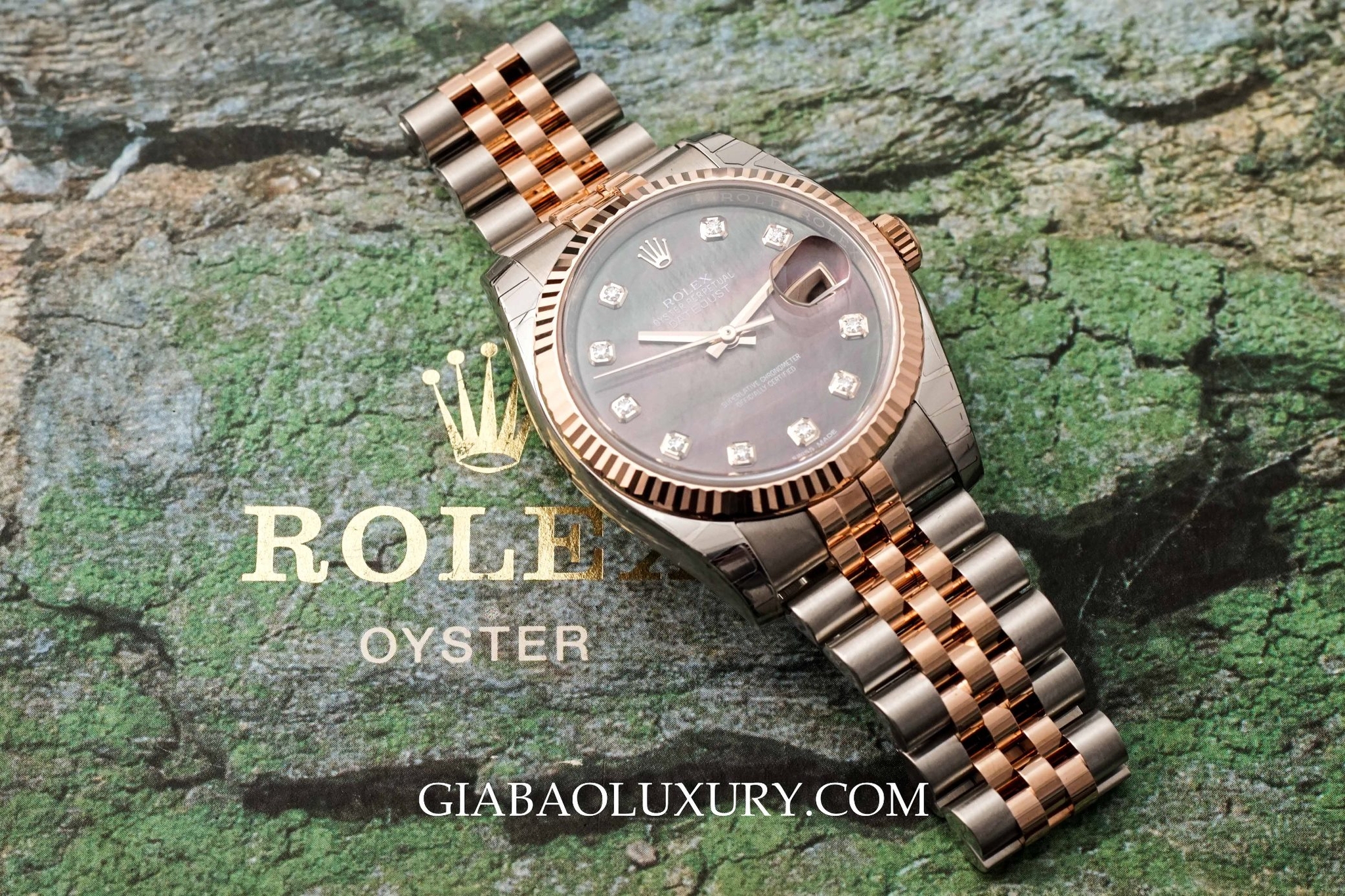 đồng hồ rolex datejust 116231 mặt ốc tím