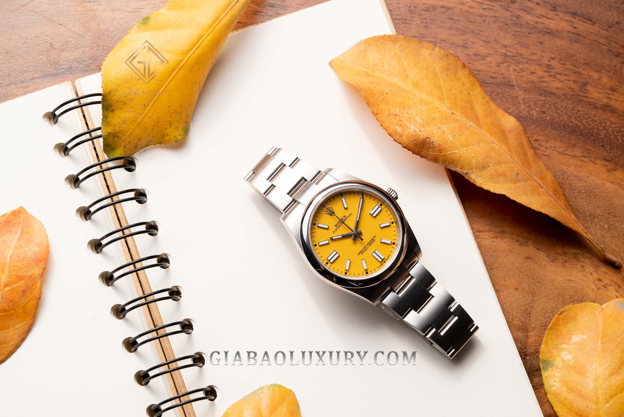 Đồng Hồ Rolex Oyster Perpetual 41 124300 Mặt Số Vàng