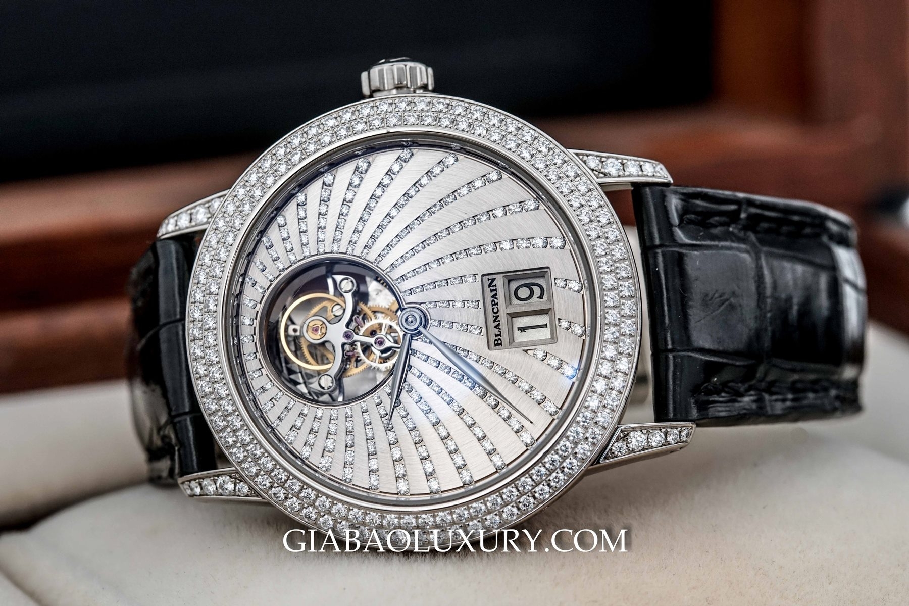 Đồng Hồ BLANCPAIN LEMAN TOURBILLON GRANDE DATE DIAMANTS Chính Hãng