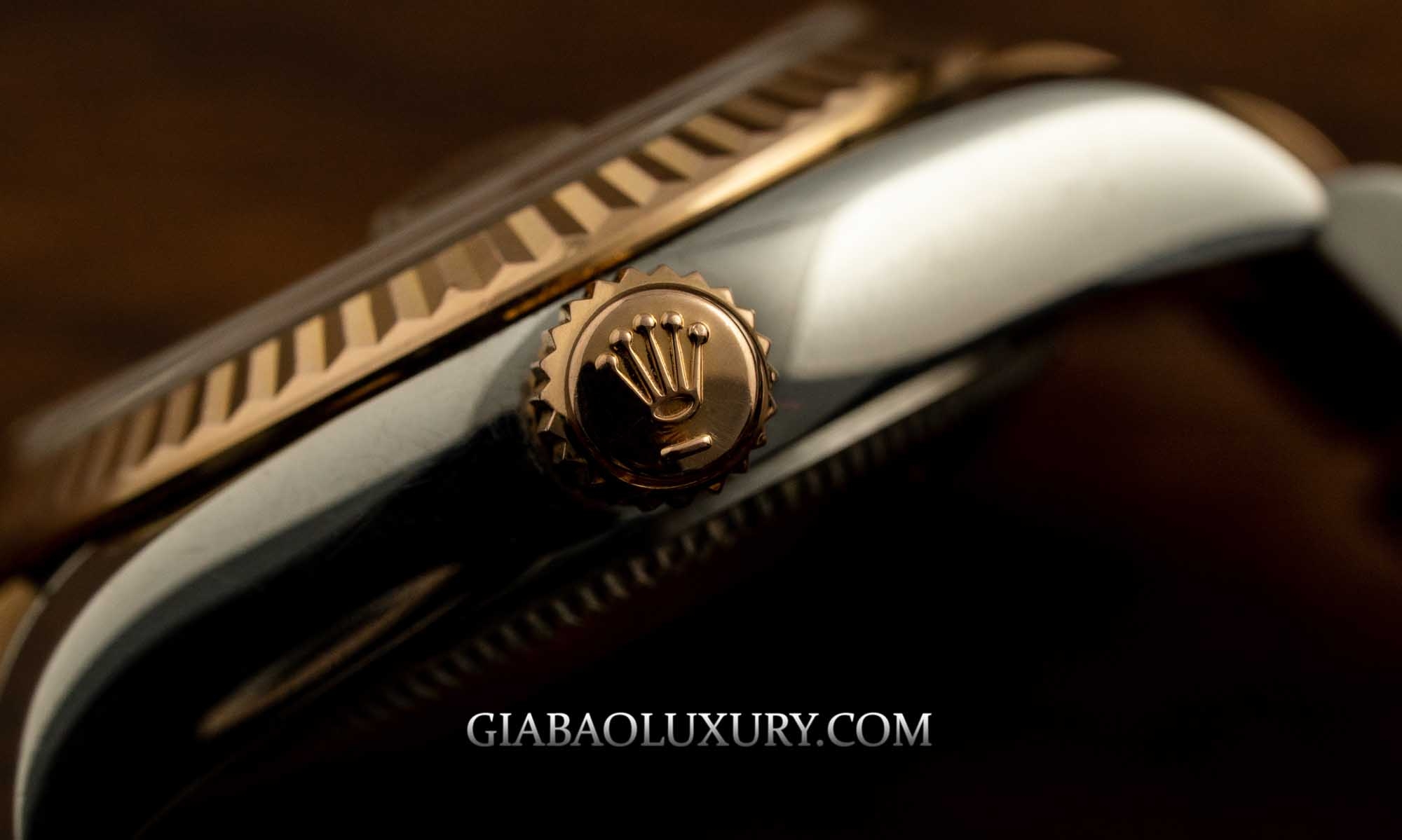 Đồng Hồ Rolex Lady Datejust 179171 Mặt Số Xà Cừ Tím