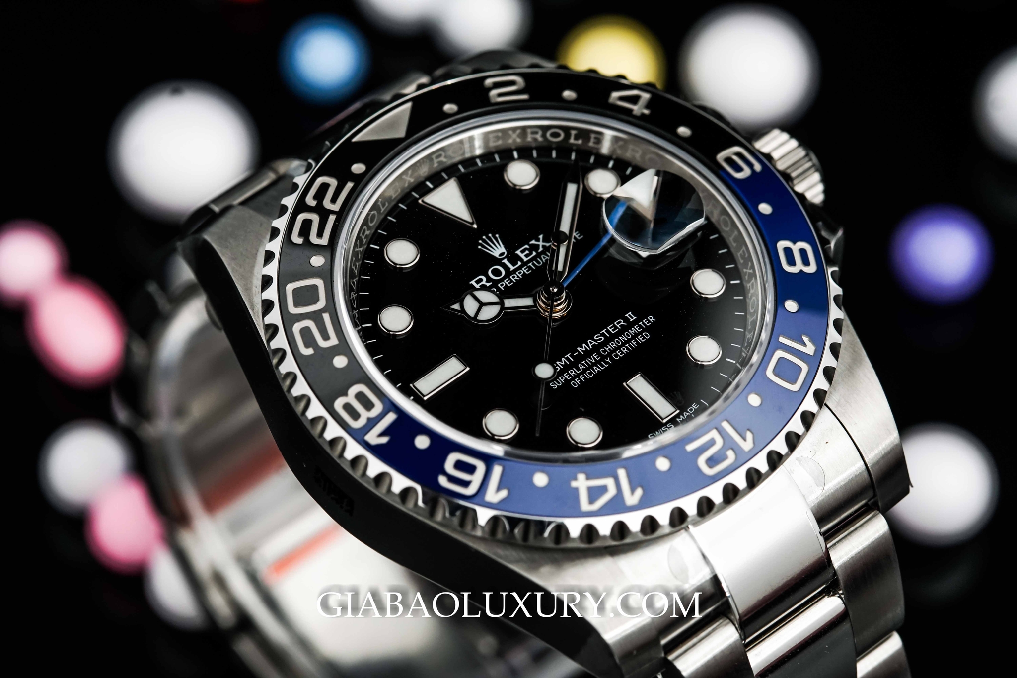 Đồng Hồ Rolex Batman GMT Master II 116710BLNR