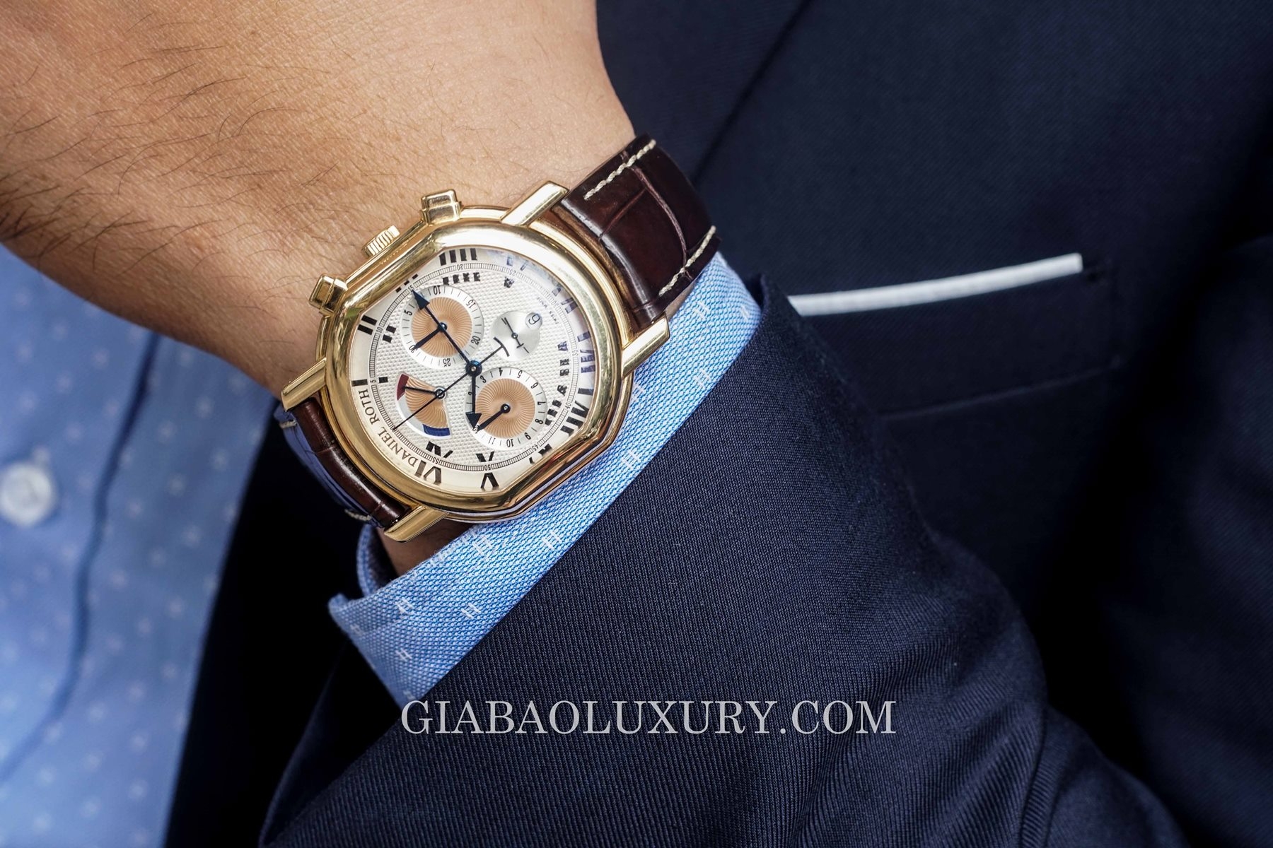 đồng hồ Daniel Roth Rose Auto Mechanic Chronograph