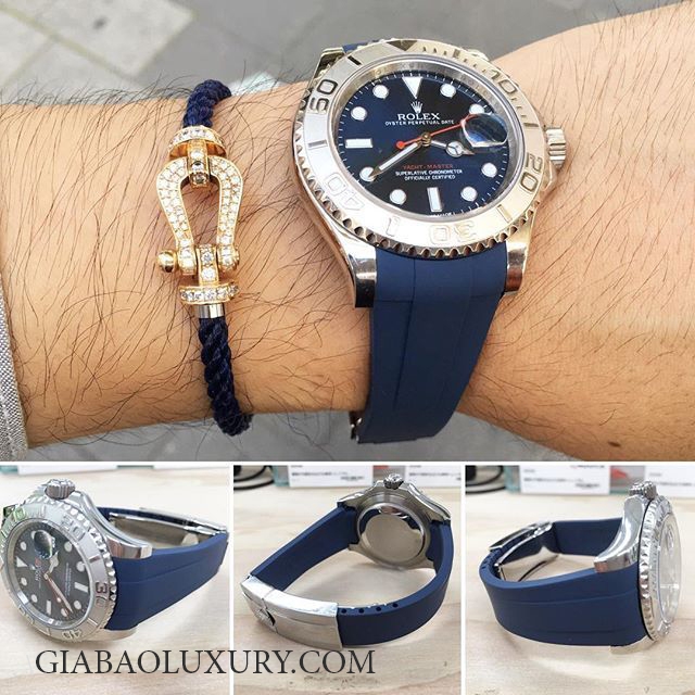 Dây cao su Rubber B Rolex Yachtmaster 40mm - Classic Series