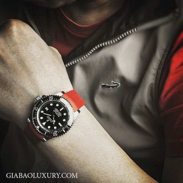 Dây cao su Rubber B Rolex Sea-Dweller 4000 - Tang Buckle Series