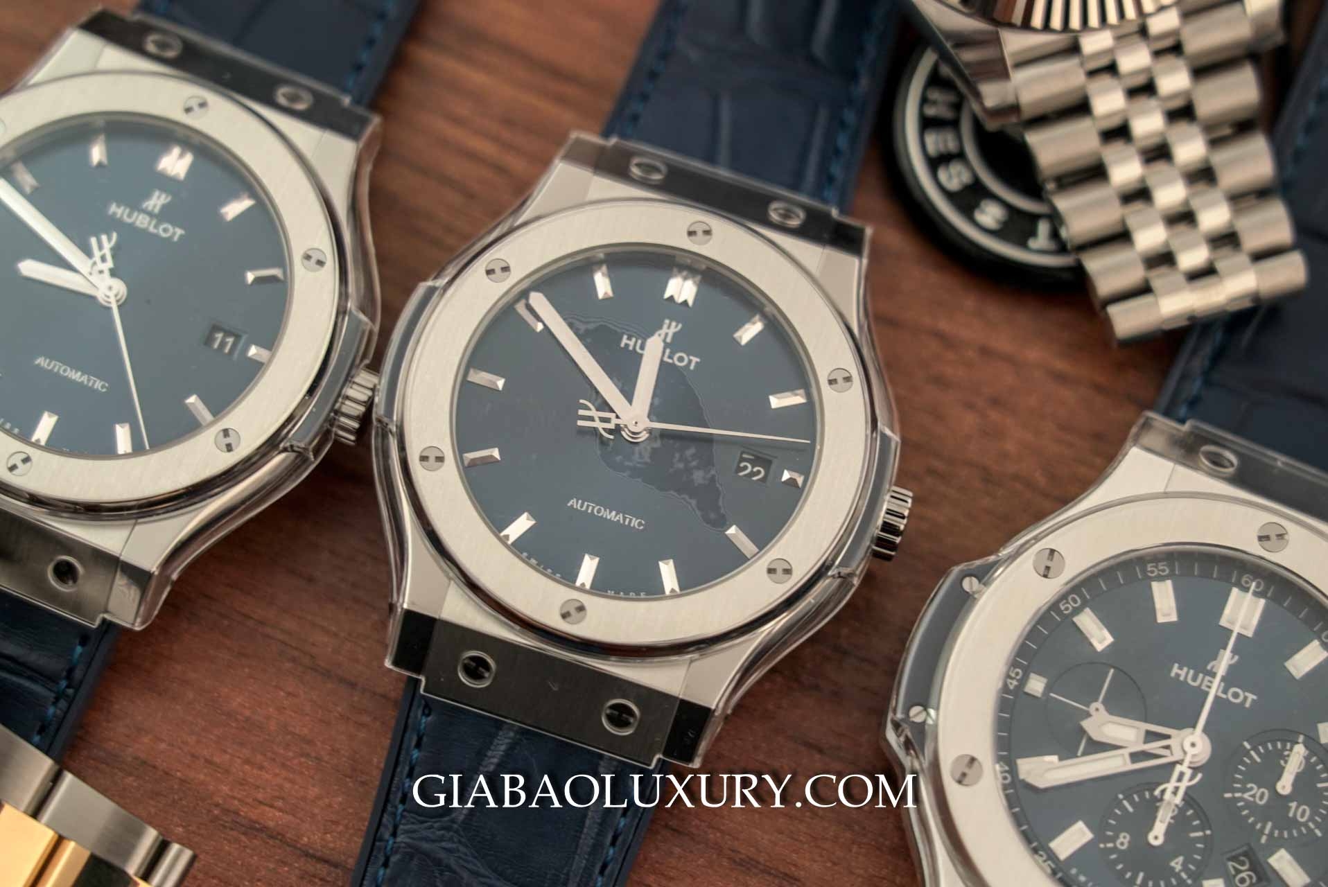 Đồng Hồ Hublot Classic Fusion Blue Titanium 42mm 542.NX.7170.LR