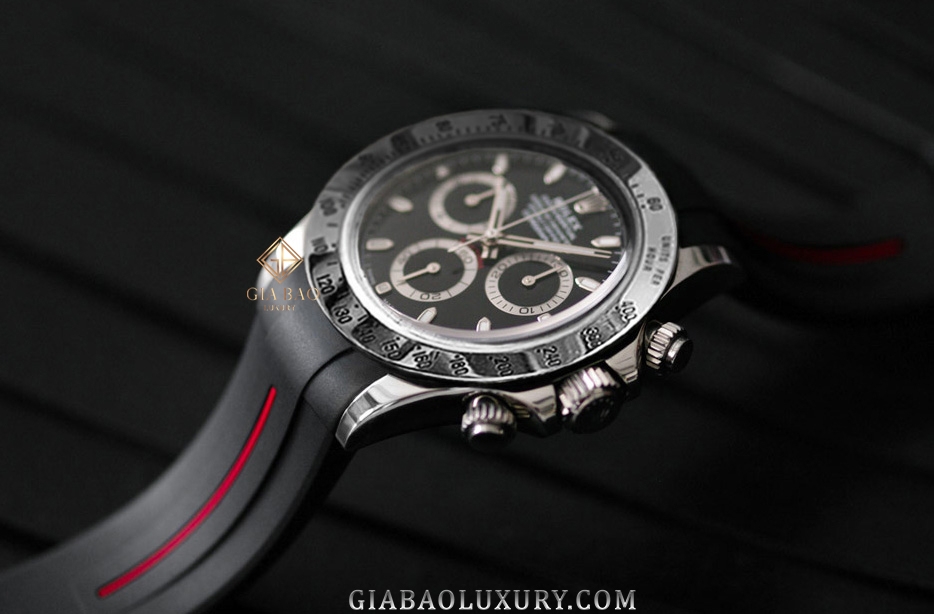 Dây cao su Rubber B dành cho đồng hồ Rolex Daytona phiên bản dây kim loại Oyster vỏ Steel, Yellow Gold và Two-Tone - Classic Series VC VulChromatic®