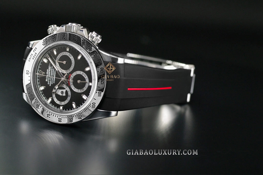 Dây cao su Rubber B dành cho đồng hồ Rolex Daytona phiên bản dây kim loại Oyster vỏ Steel, Yellow Gold và Two-Tone - Classic Series VC VulChromatic®