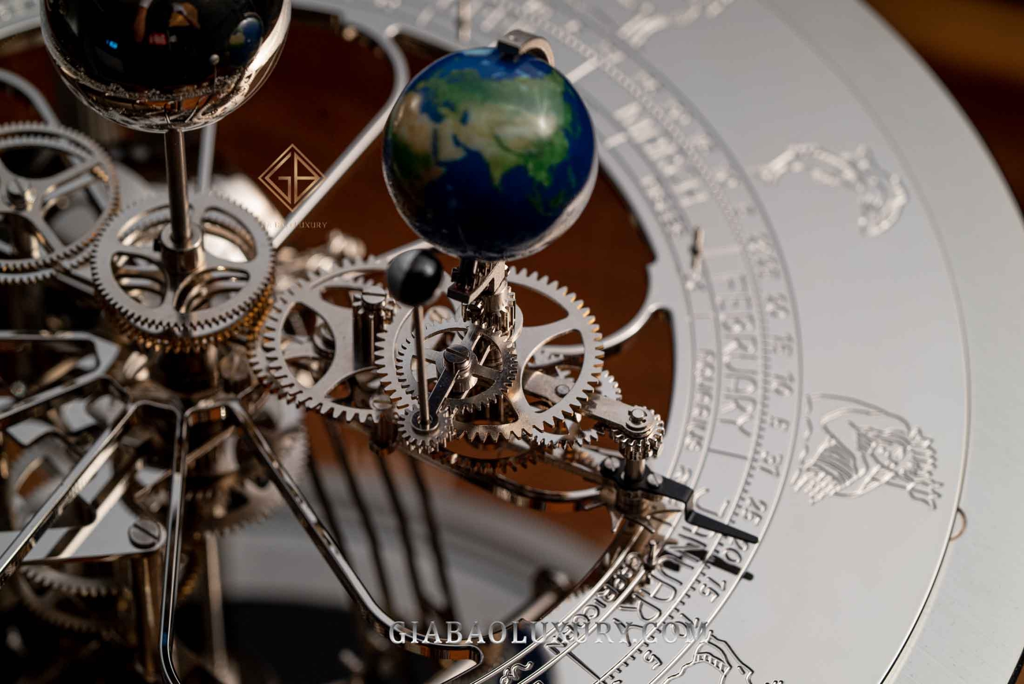 Đồng Hồ Để Bàn Hermle Tellurium II 22823740352 Clock