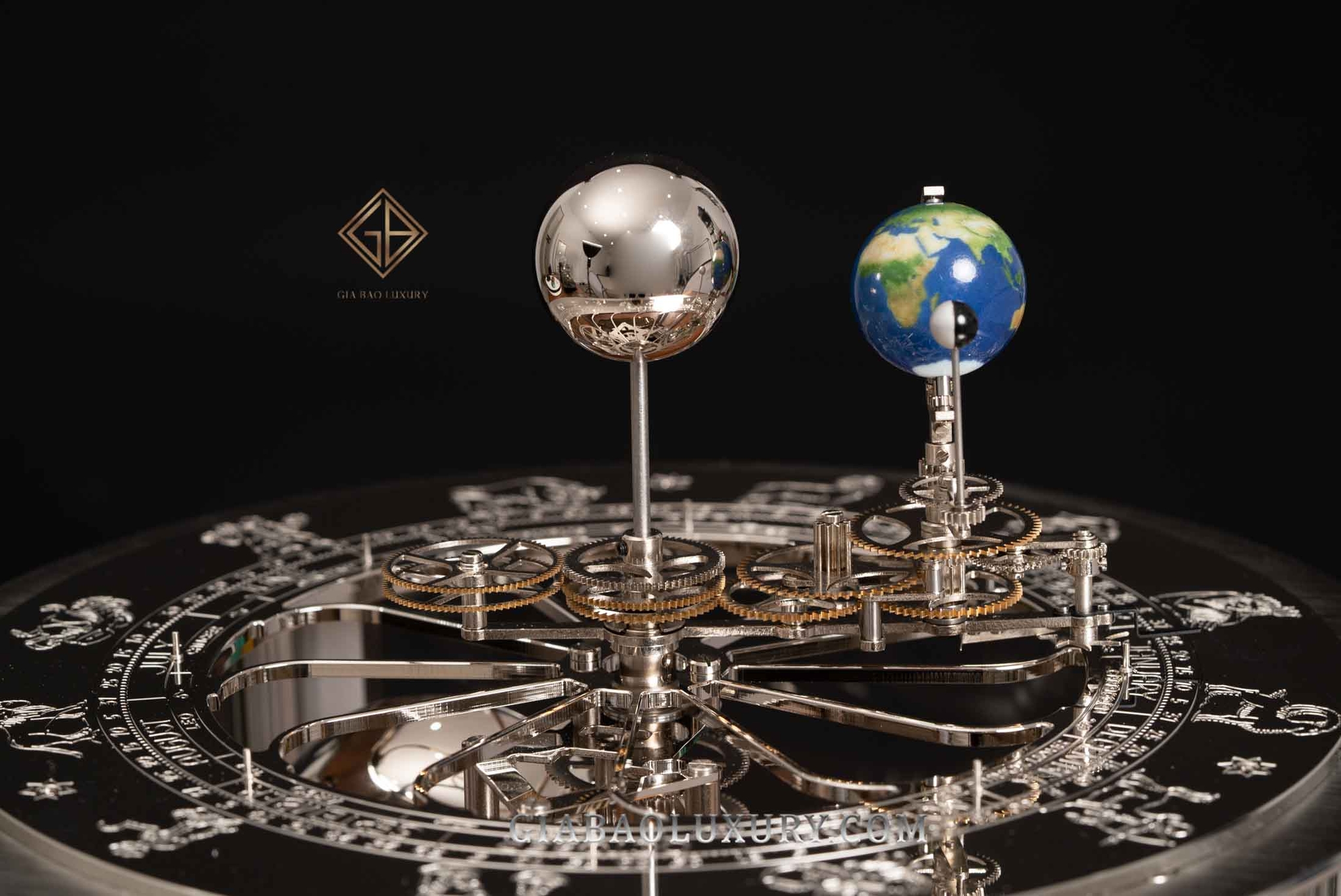 Đồng Hồ Để Bàn Hermle Tellurium II 22823740352 Clock