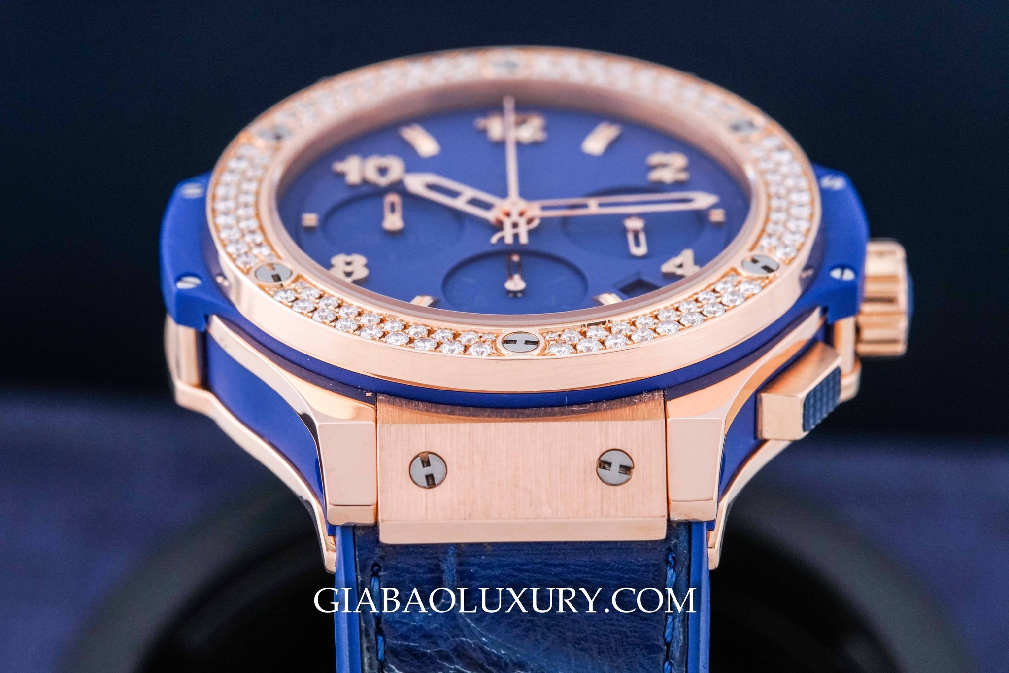 đồng hồ Hublot Big Bang  Blue Diamonds Gold 41