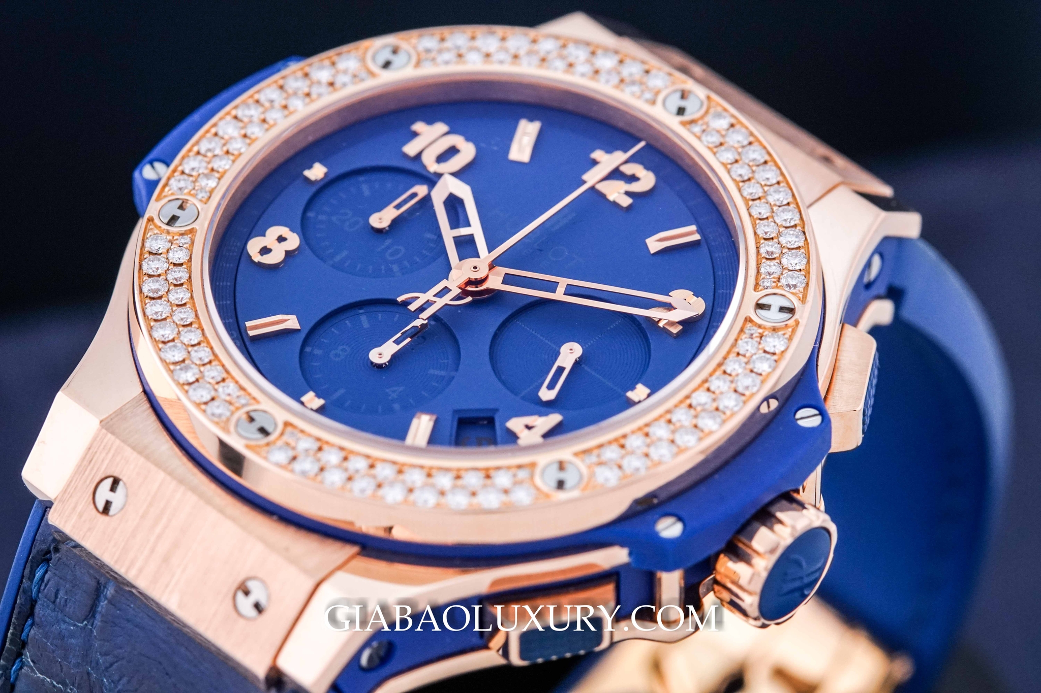 đồng hồ Hublot Big Bang  Blue Diamonds Gold 41