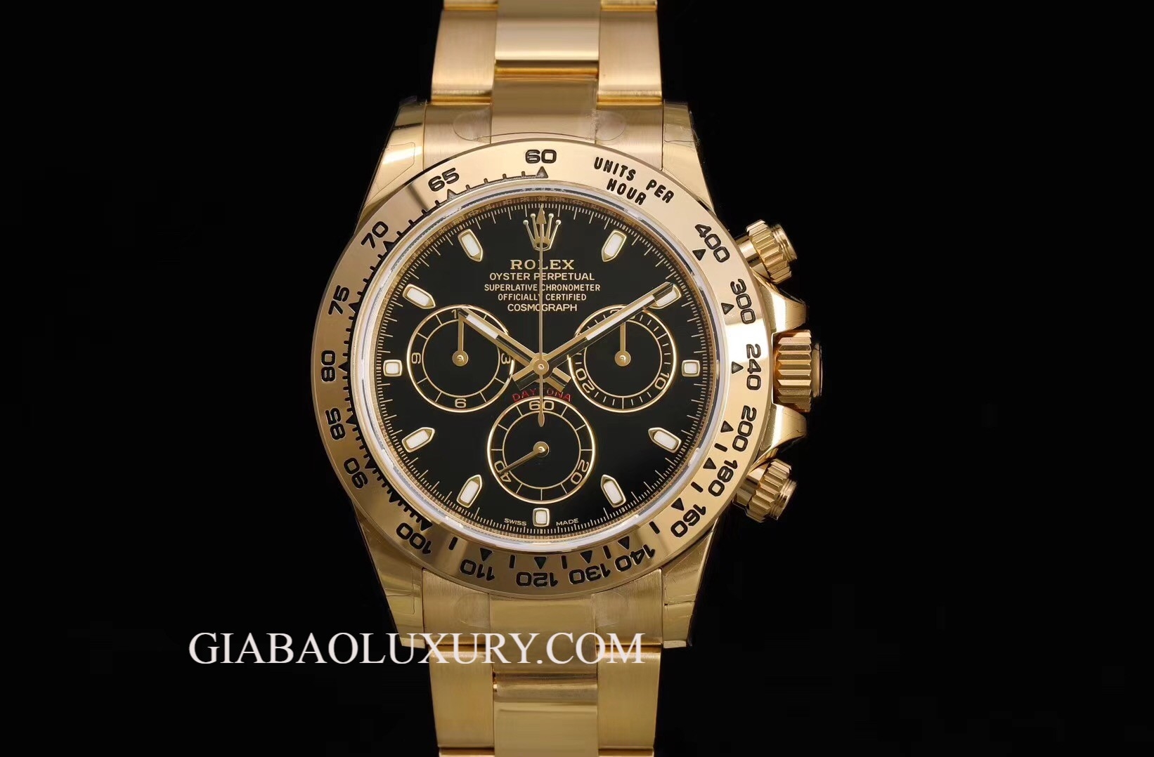 Đồng Hồ Rolex Cosmograph Daytona 116508 Mặt Số Đen