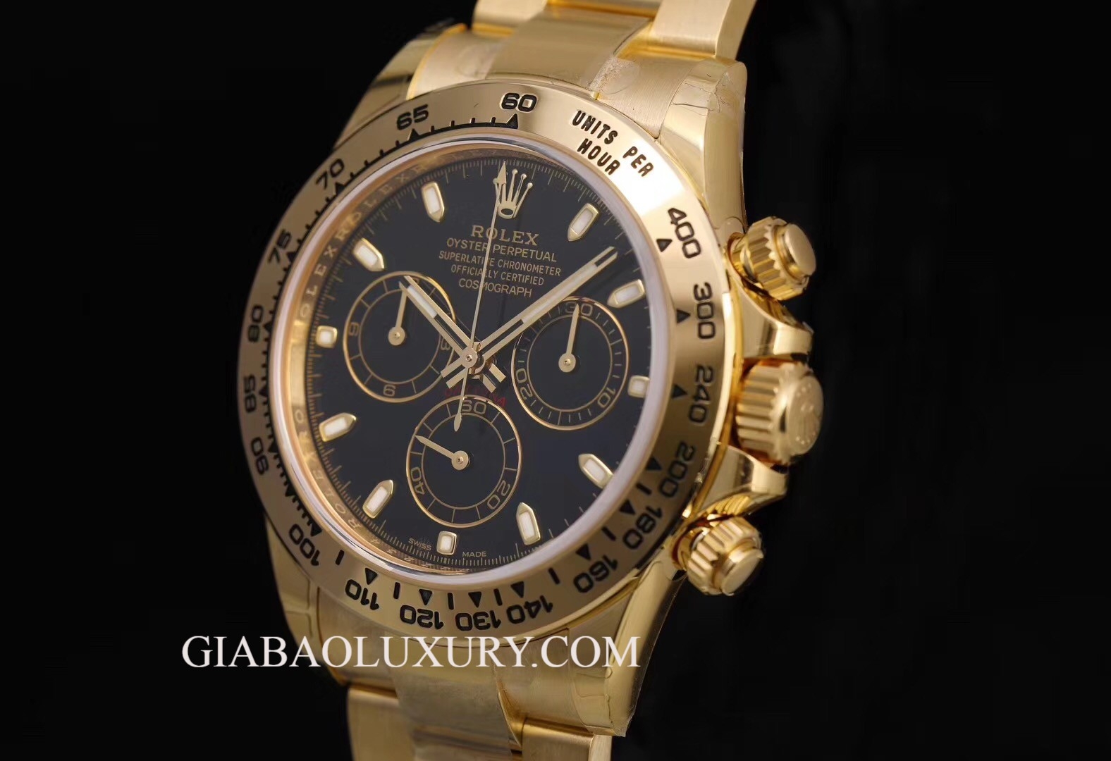 Đồng Hồ Rolex Cosmograph Daytona 116508 Mặt Số Đen