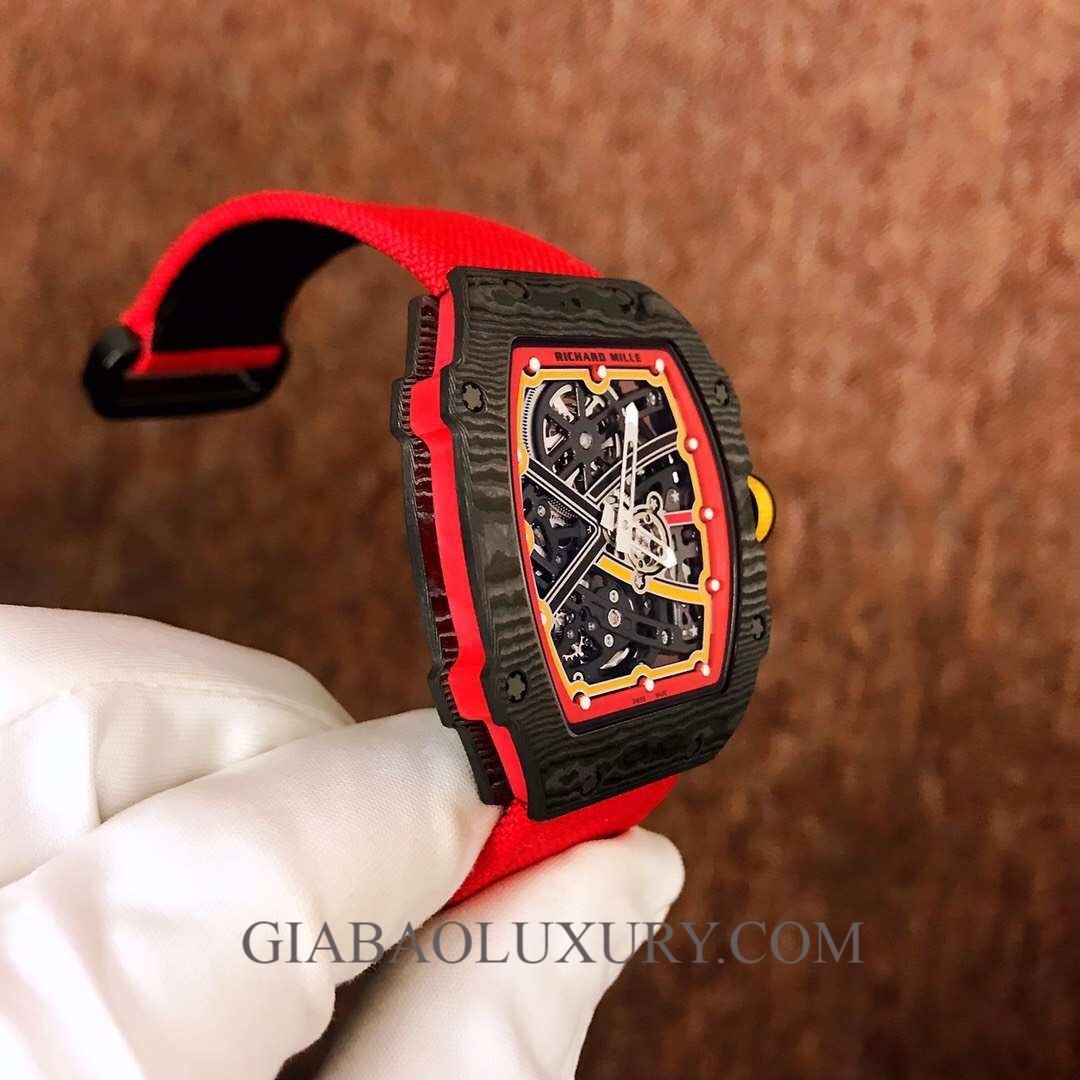 Đồng Hồ Richard Mille RM 67-02 Unveils Lightest Automatic Dây Đỏ