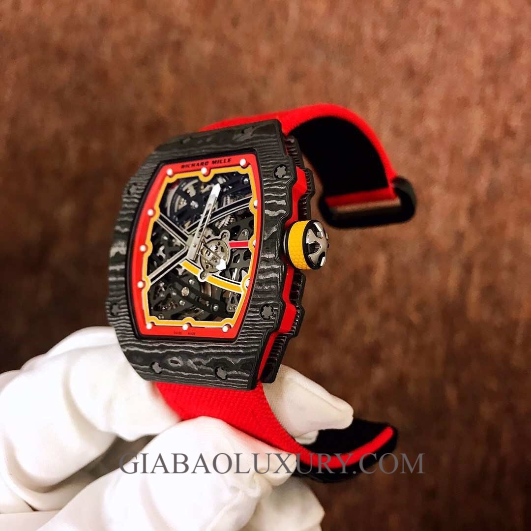 Đồng Hồ Richard Mille RM 67-02 Unveils Lightest Automatic Dây Đỏ