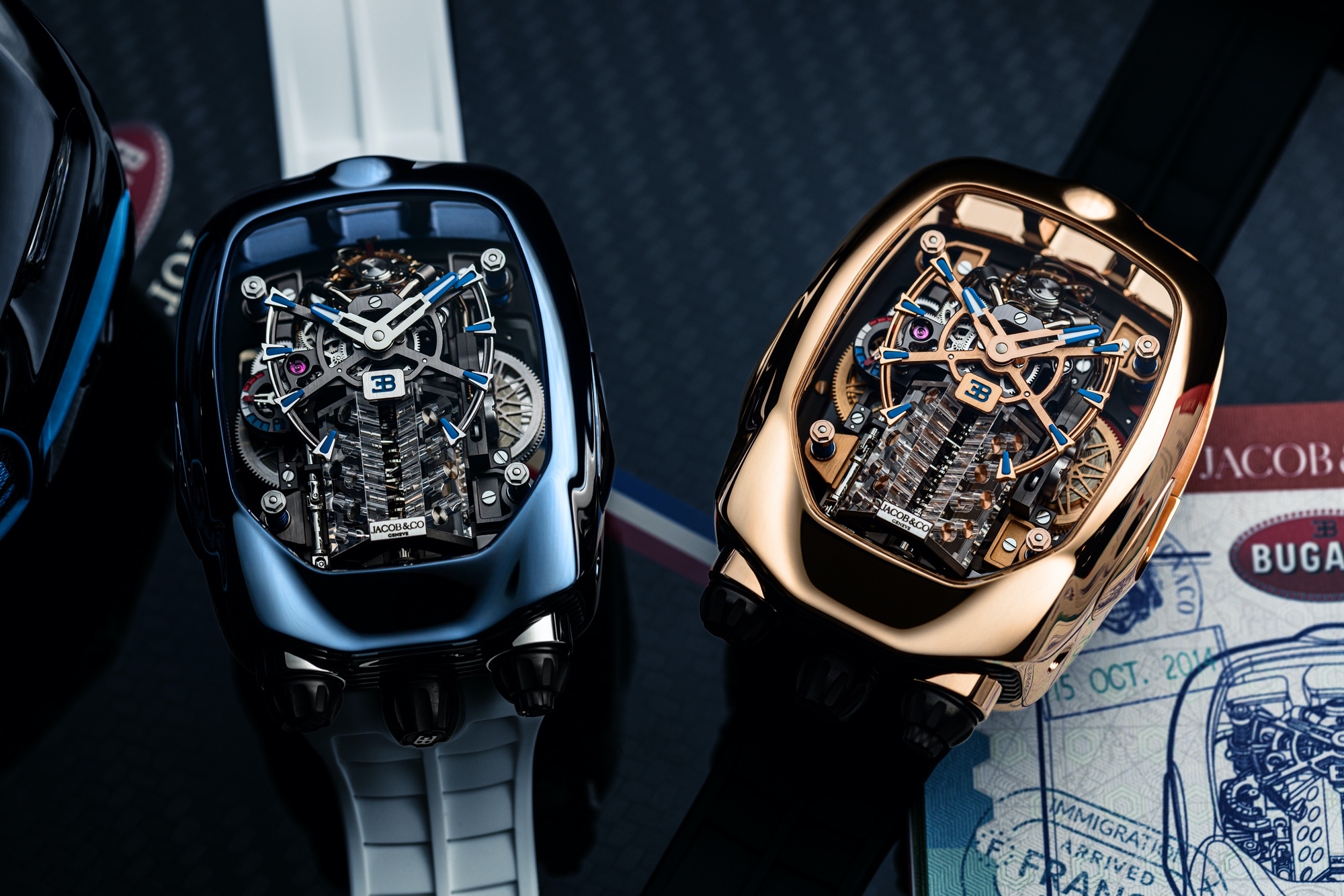 Đồng hồ Jacob & Co. Bugatti Chiron Tourbillon 