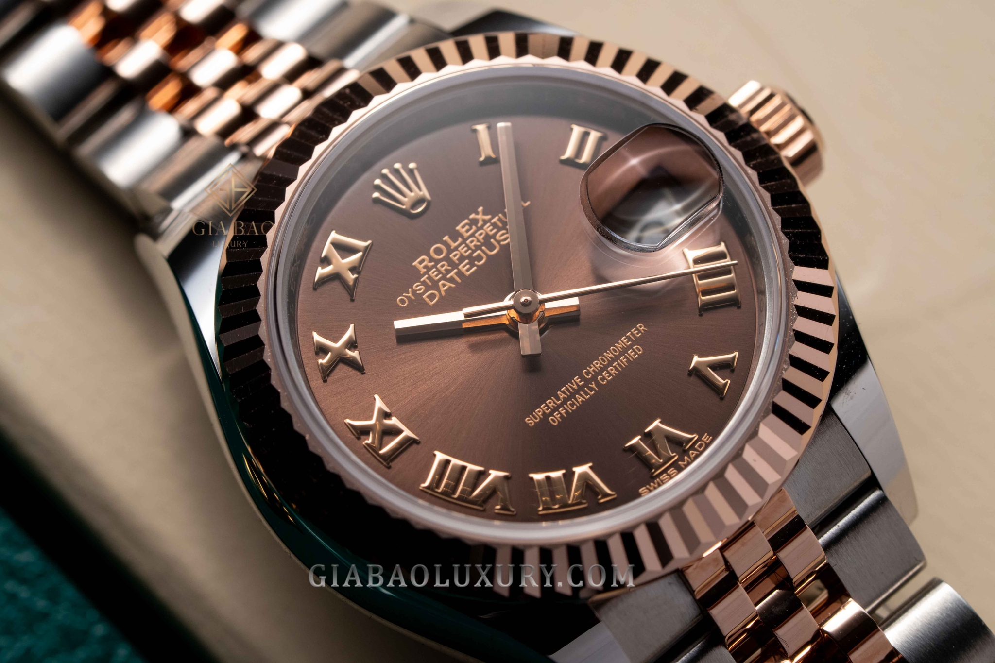 Đồng Hồ Rolex Lady-Datejust 279171 Mặt Số Chocolate Cọc Số La Mã