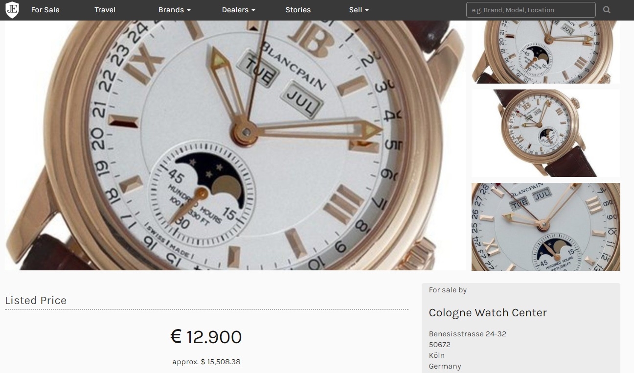 ĐỒNG HỒ BLANCPAIN LEMAN COMPLETE CALENDAR MOONPHASE