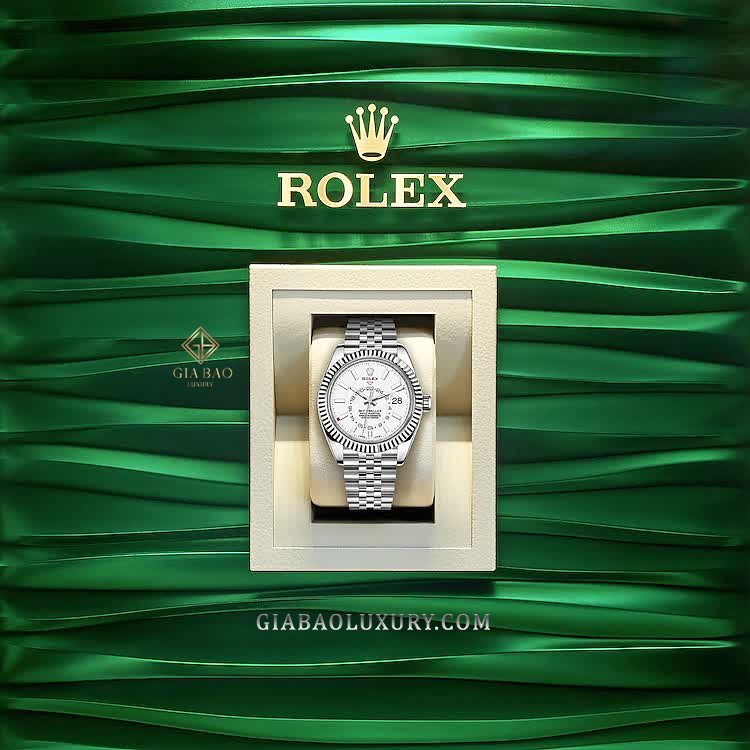 Đồng hồ Rolex Sky Dweller 326934-0002 Mặt Số Trắng