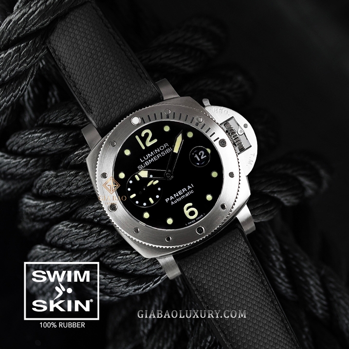 Dây cao su Rubber B dành cho đồng hồ Panerai Luminor Submersible 44mm - SwimSkin® Ballistic