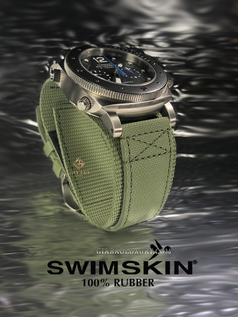 Dây cao su Rubber B dành cho đồng hồ Panerai Luminor Submersible 47mm - SwimSkin®