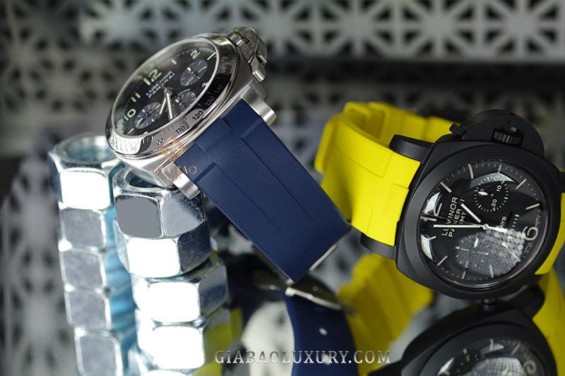 Dây cao su Rubber B dành cho đồng hồ Panerai Luminor và  Luminor Marina size 44mm
