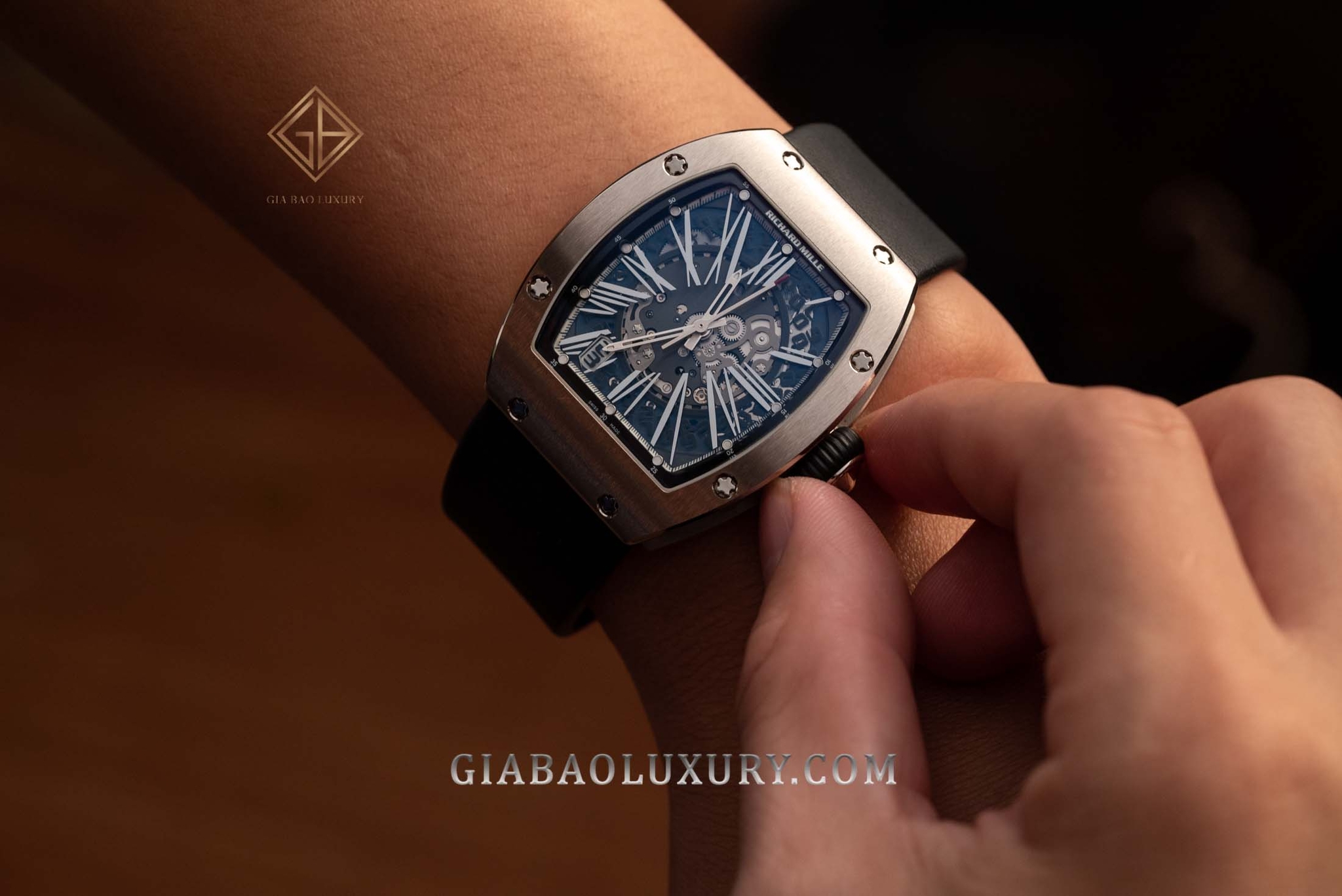 Đồng Hồ Richard Mille RM 023 Automatic Winding Vàng trắng