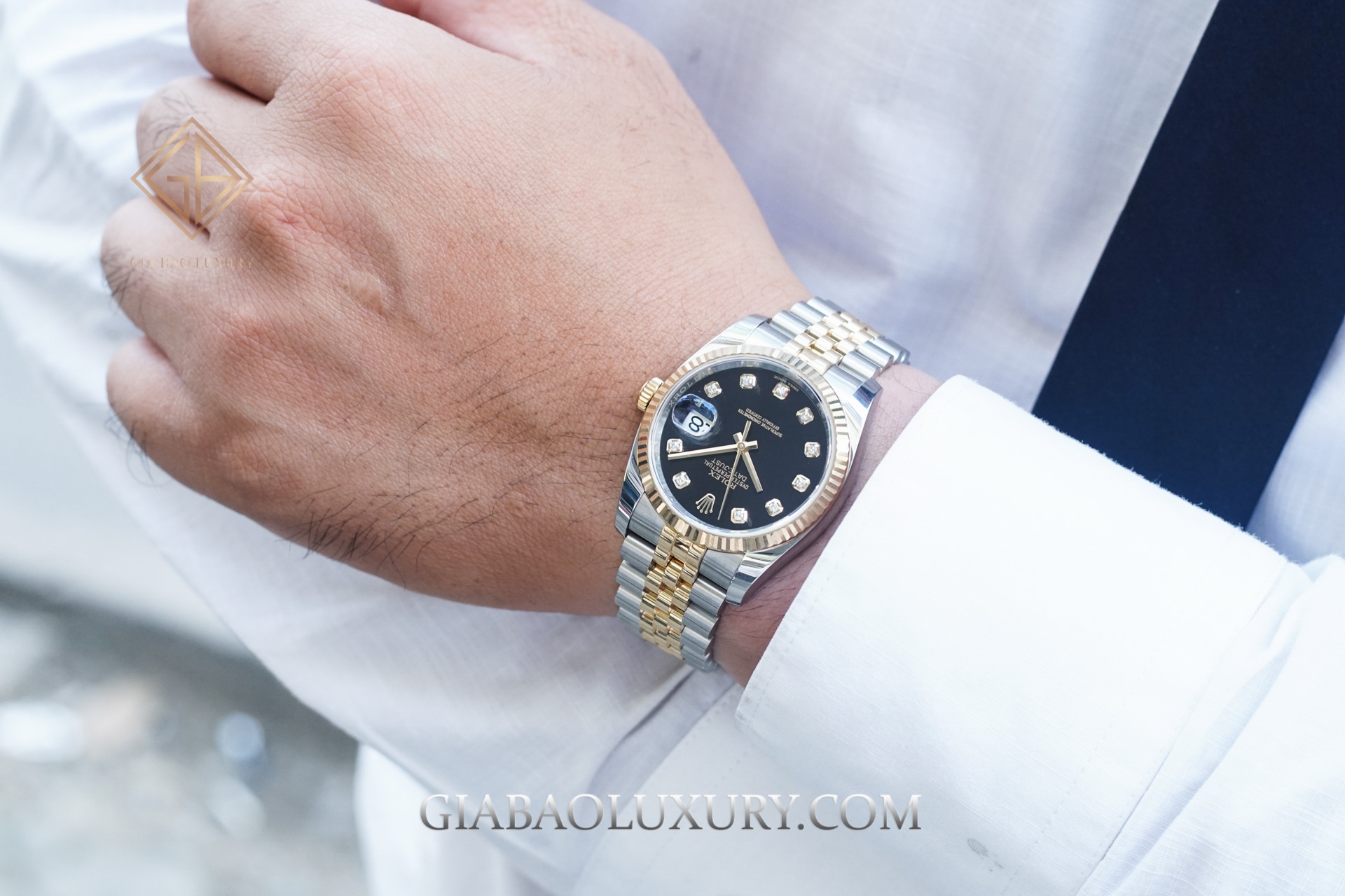 Đồng Hồ Rolex Datejust 36 116233 Mặt Số Đen