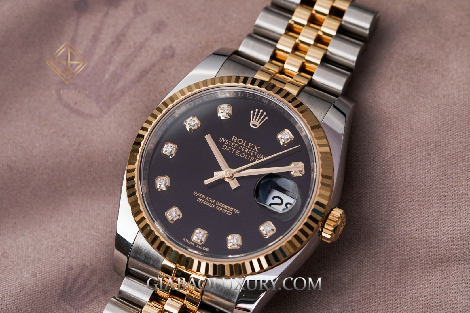 Đồng Hồ Rolex Datejust 36 116233 Mặt Số Đen