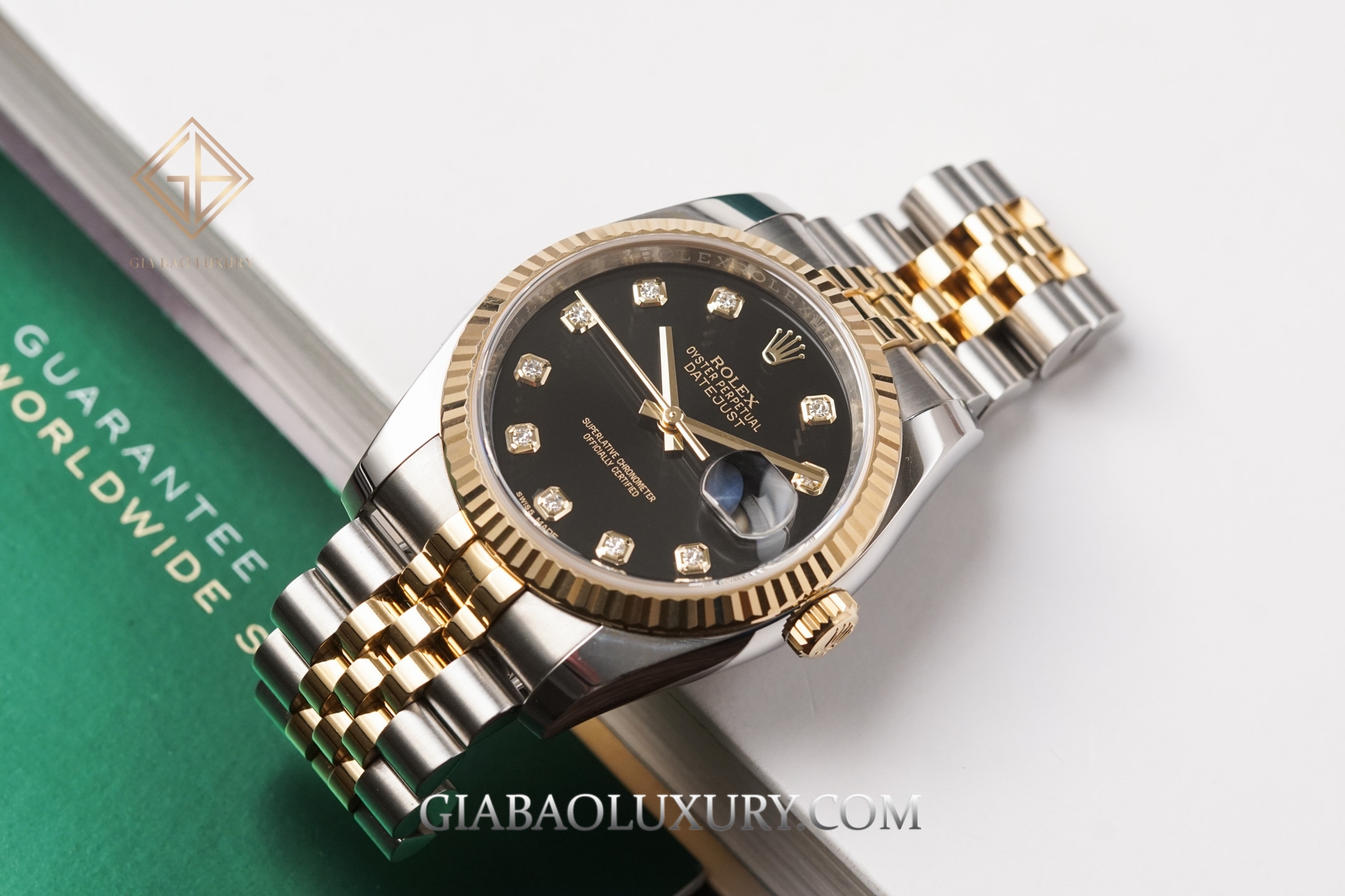Đồng Hồ Rolex Datejust 36 116233 Mặt Số Đen