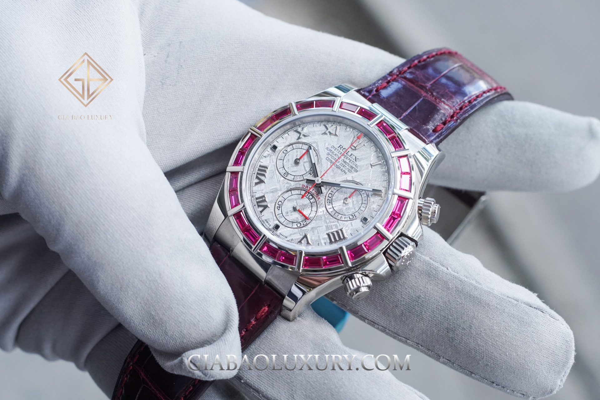 Review Đồng Hồ Rolex Cosmograph Daytona 116589-SALV Mặt số Thiên Thạch Vành Bezel Ruby Đỏ Siêu Hiếm