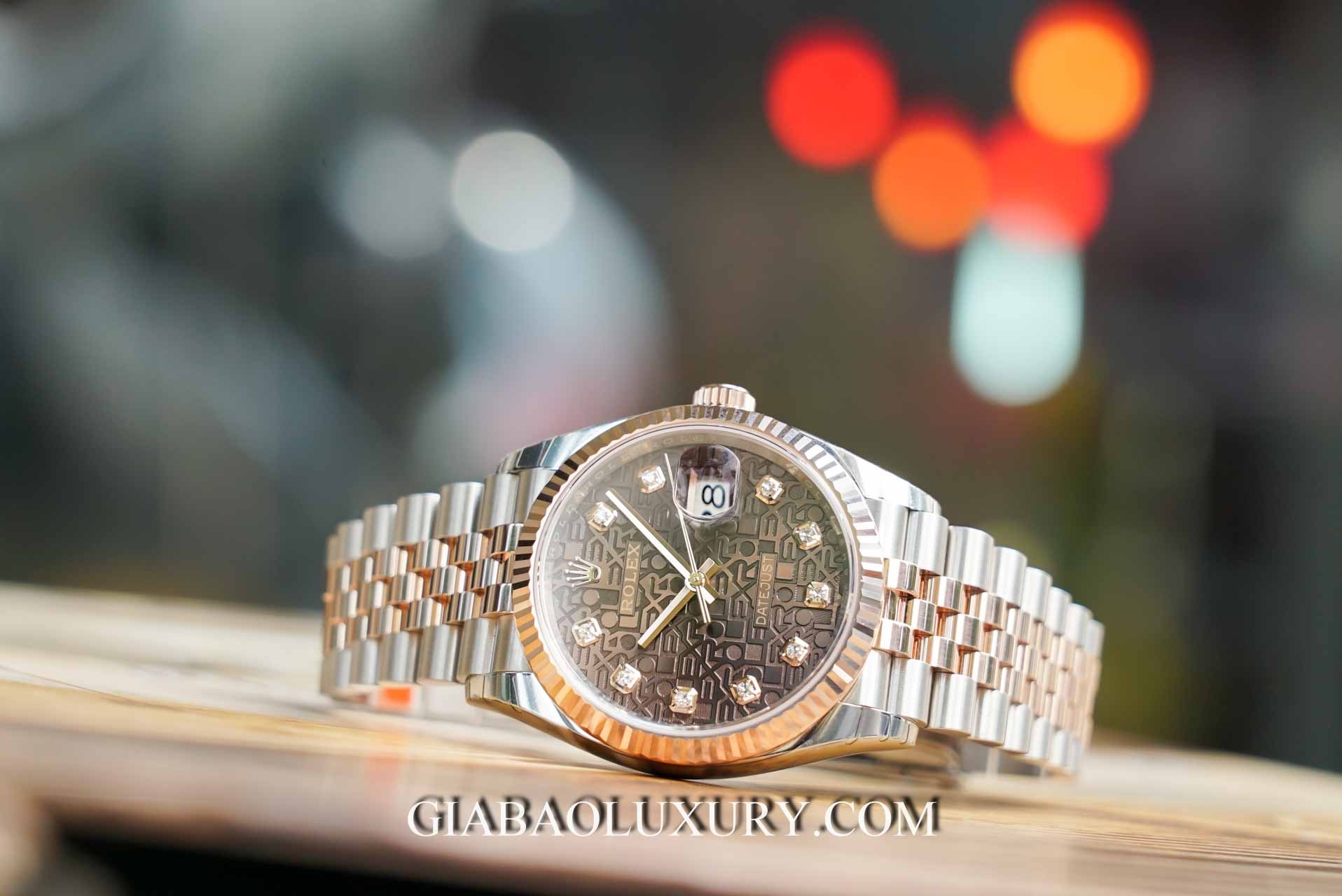 Đồng Hồ Rolex Datejust 126231 Mặt số vi tính chocolate