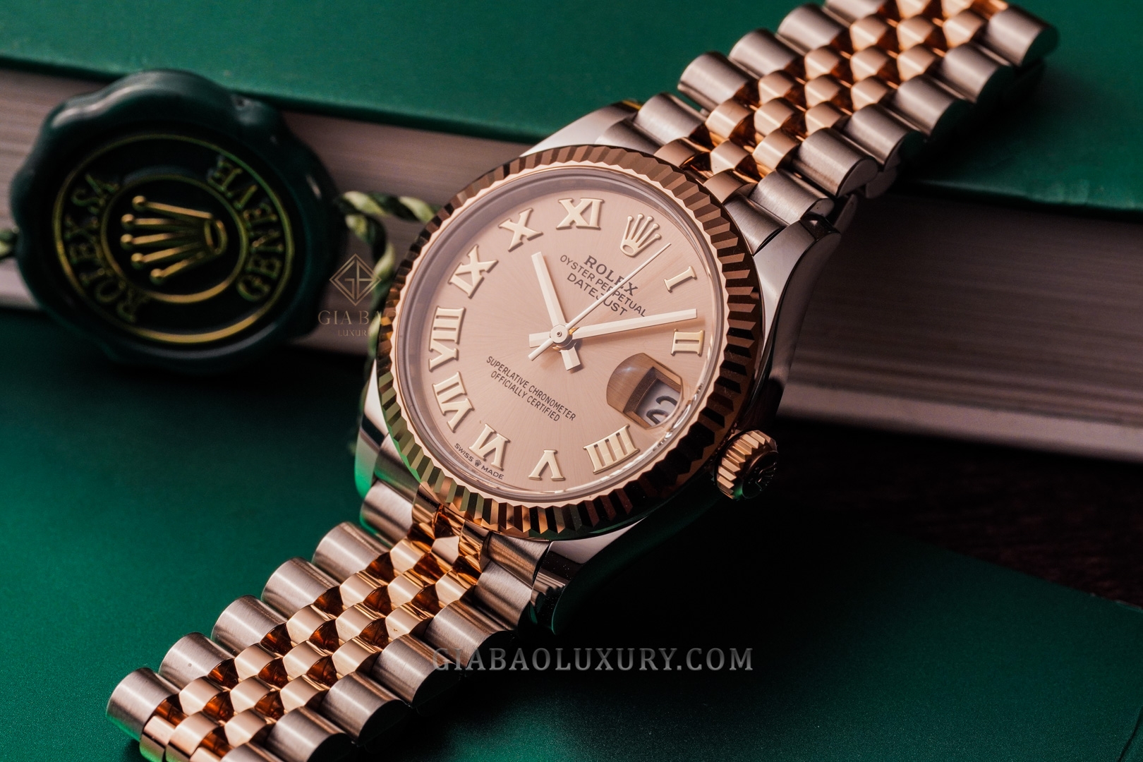 Đồng Hồ Rolex Datejust 31 278271 Mặt Số Hồng Cọc Số La Mã