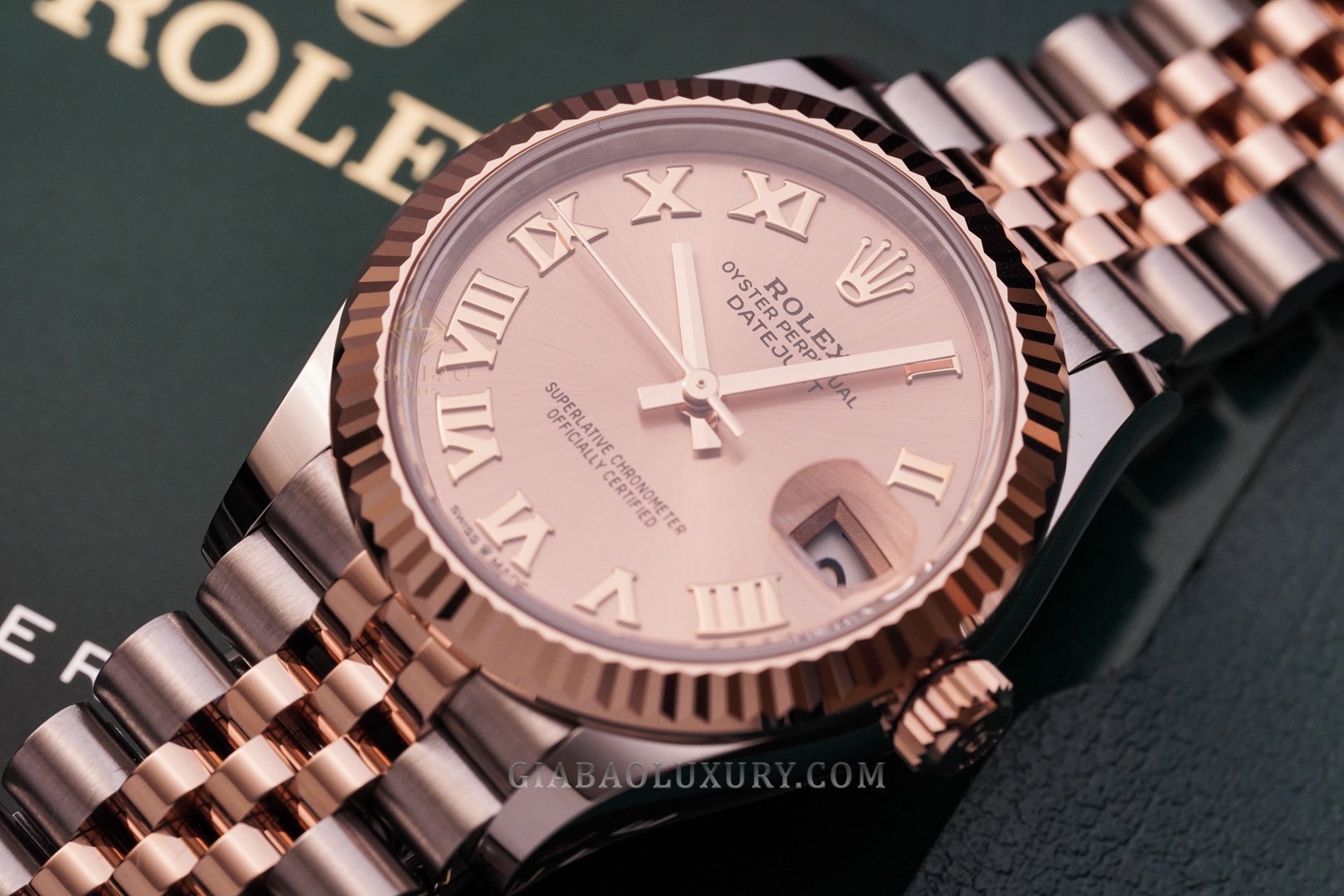 Đồng Hồ Rolex Datejust 31 278271 Mặt Số Hồng Cọc Số La Mã