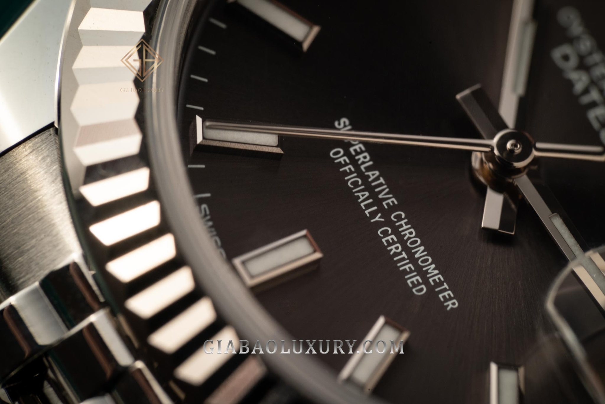 Đồng Hồ Rolex Lady-Datejust 28 279174 Mặt Số Xám Tối Cọc Số Dạ Quang