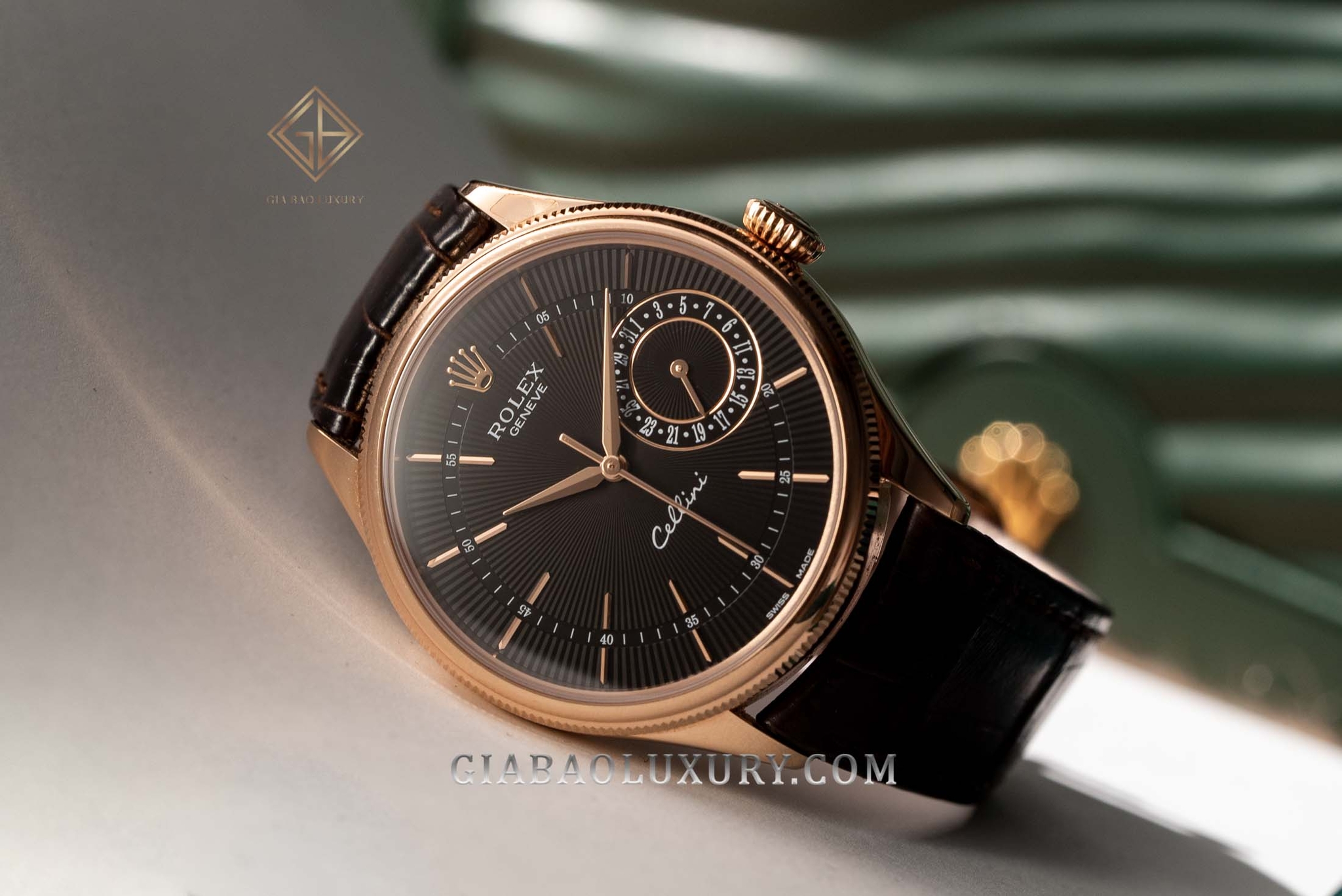 Đồng Hồ Rolex Cellini Date 50515 Mặt Số Đen