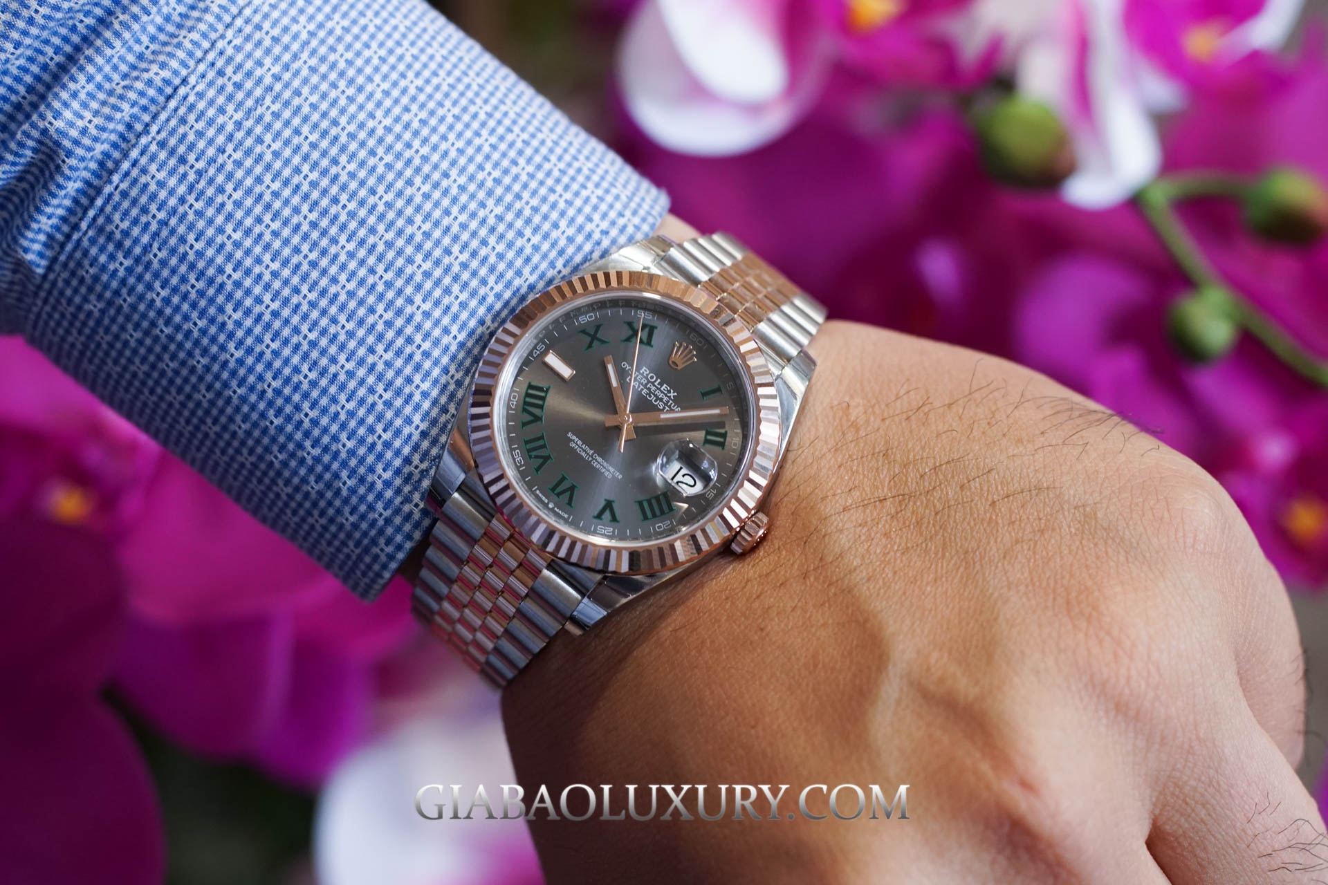 Review đồng hồ Rolex Datejust 41mm mặt số Rhodium