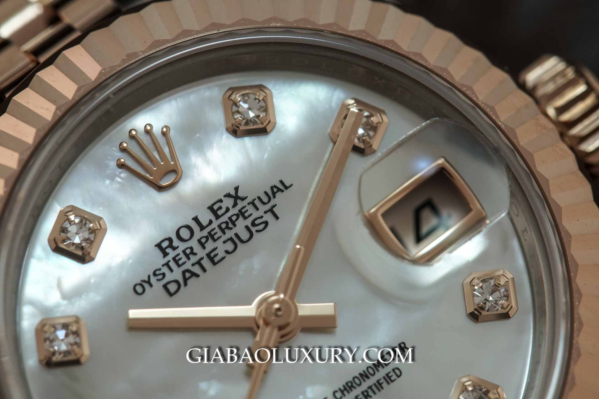 Đồng Hồ Rolex Lady Datejust 279171 Mặt Ốc Trắng