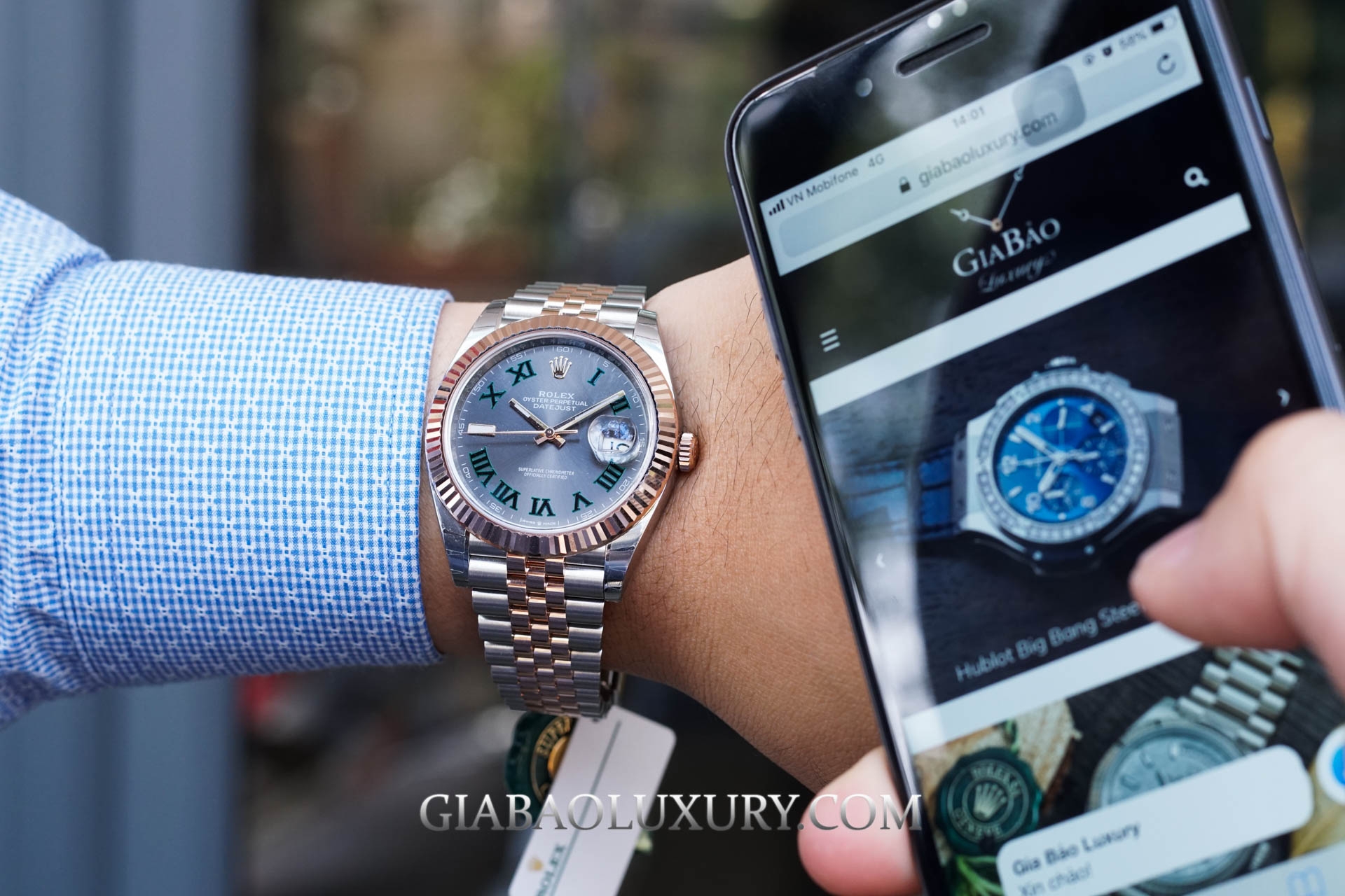 Review đồng hồ Rolex Datejust 41mm mặt số Rhodium