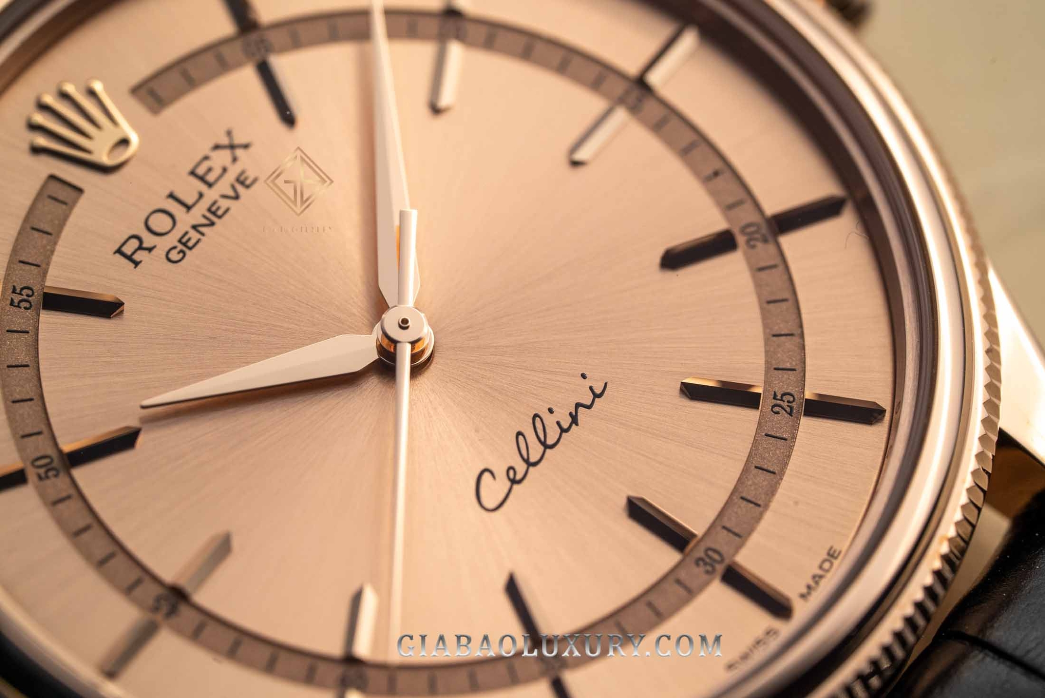 Đồng Hồ Rolex Cellini Time 50505 Mặt Số Hồng