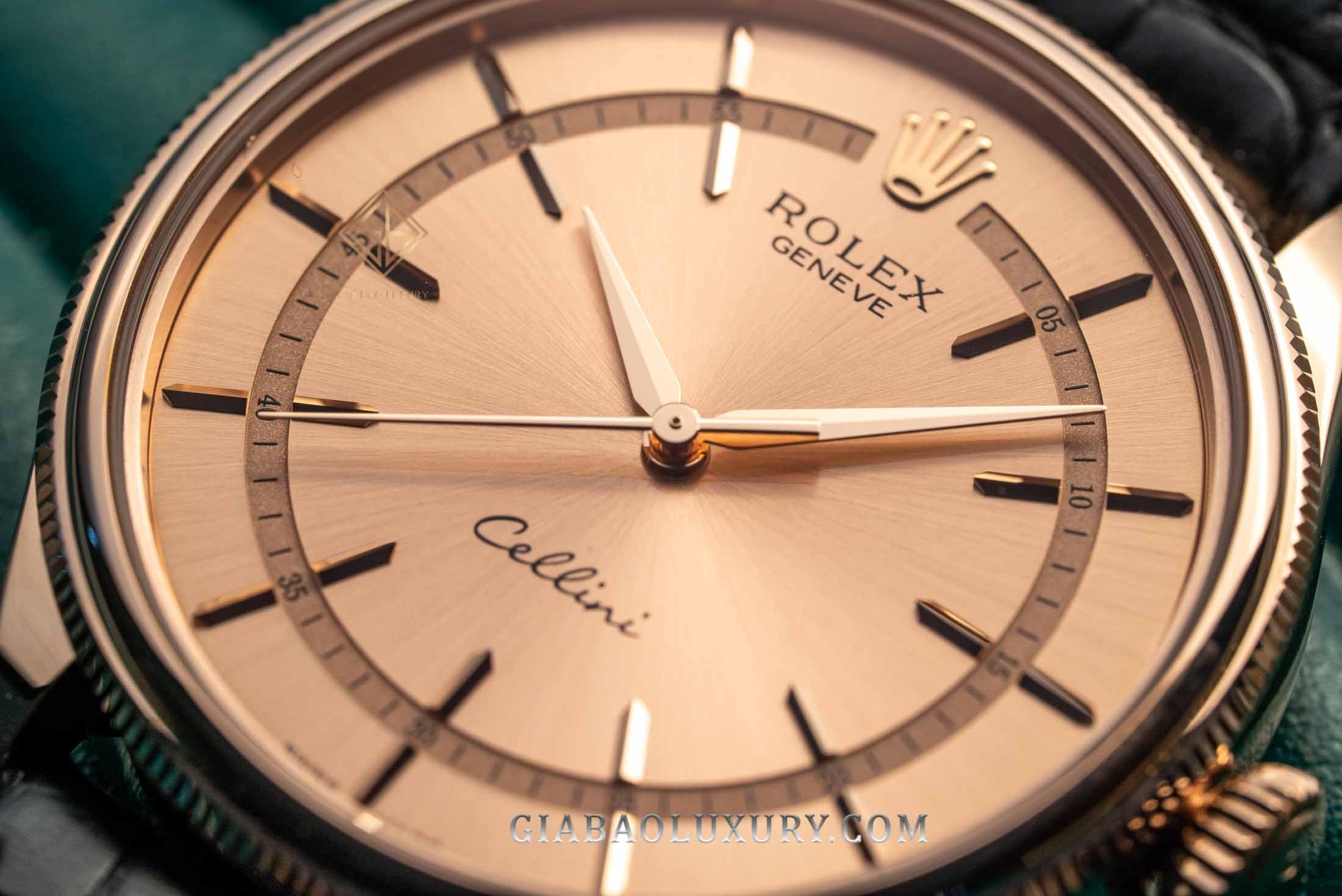 Đồng Hồ Rolex Cellini Time 50505 Mặt Số Hồng