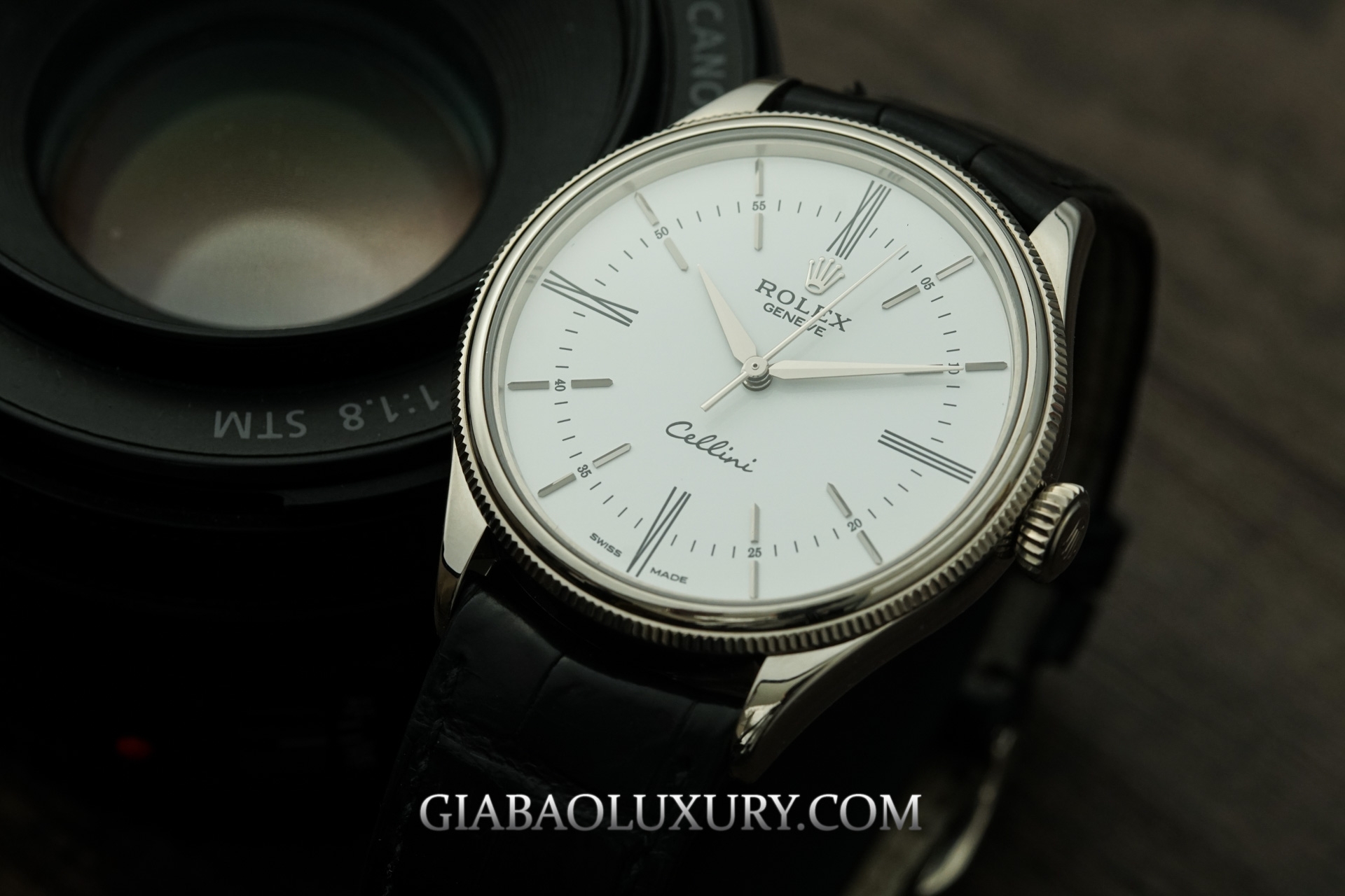 Đồng Hồ Rolex Cellini Time 50509 Mặt Số Trắng