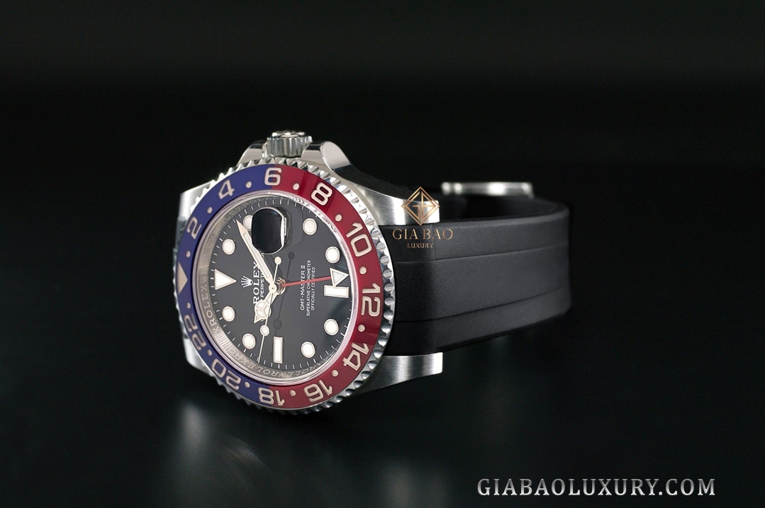 Dây cao su Rubber B dành cho đồng hồ Rolex GMT Master II Ceramic - Classic Series