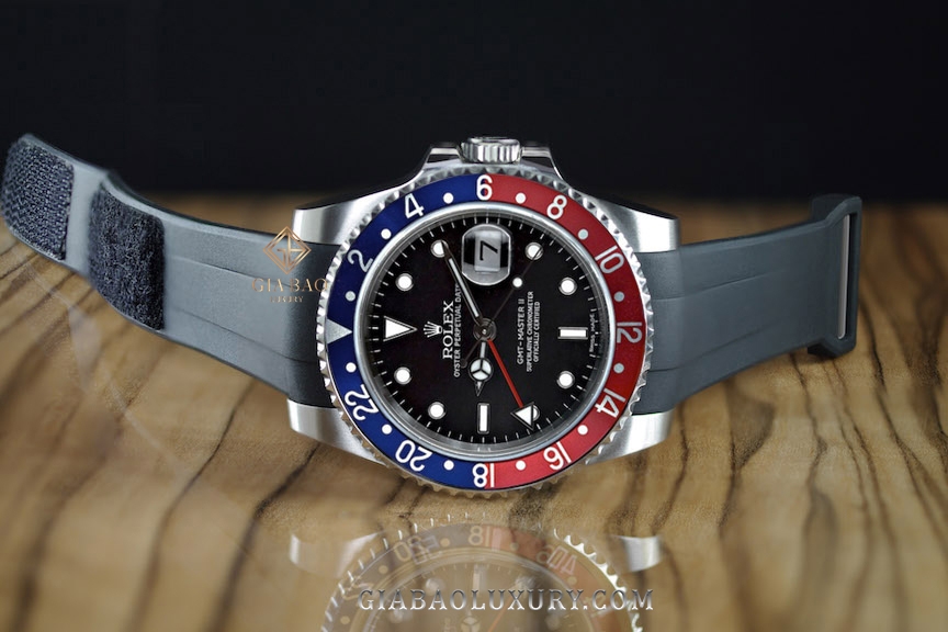 Dây cao su Rubber B cho đồng hồ Rolex GMT Master Non-Ceramic - Velcro® Series