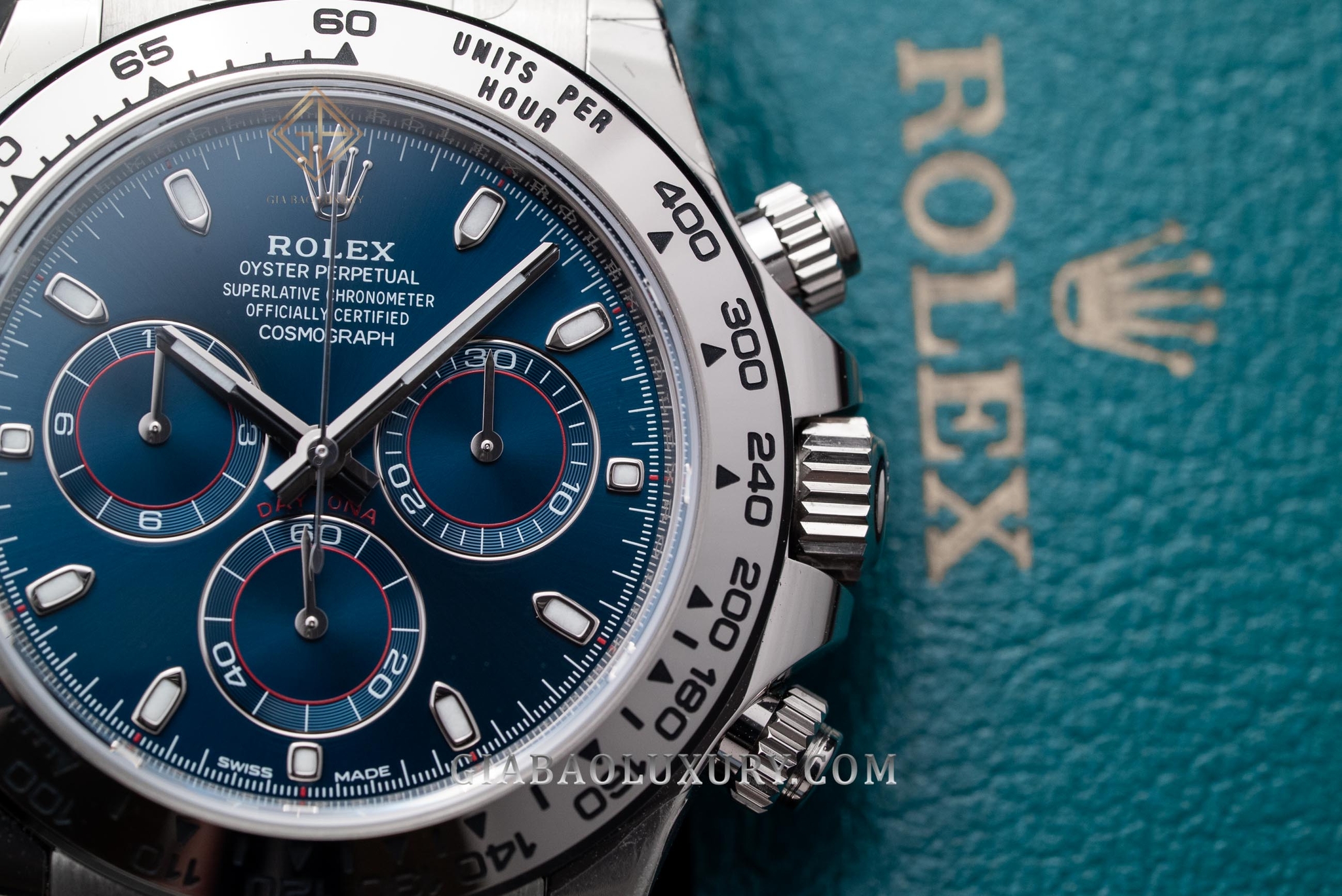 Đồng hồ Rolex Cosmograph Daytona 116509 Mặt số Xanh