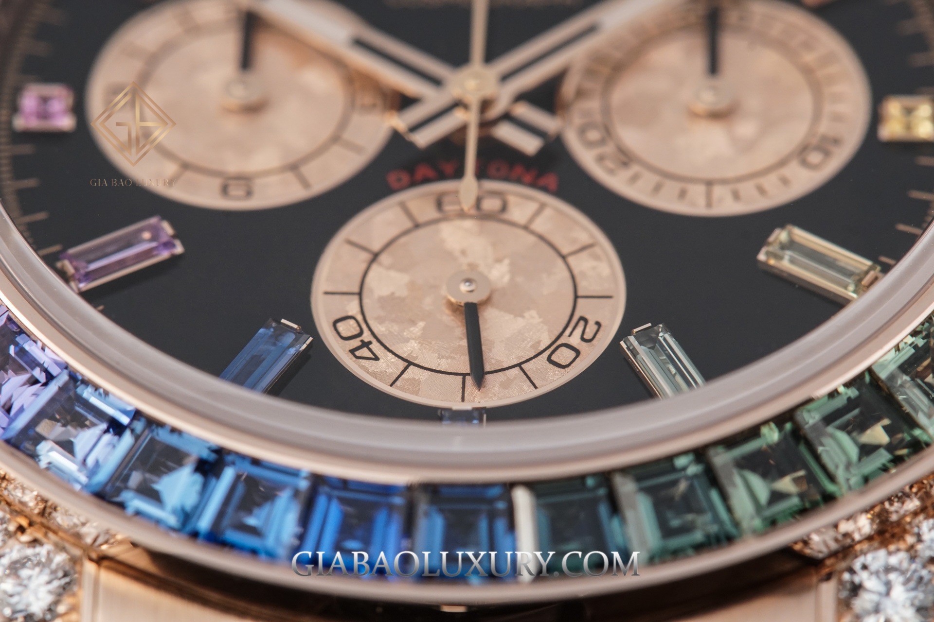 Đồng hồ Rolex Cosmograph Daytona 116595RBOW Mặt Số Đen Hồng