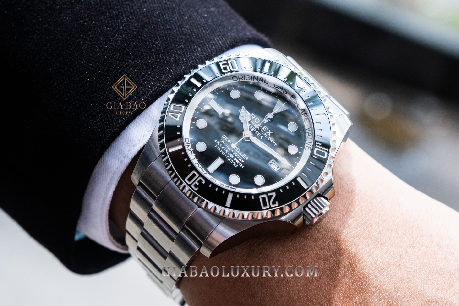 Đồng hồ Rolex Deepsea 126660 Mặt Số Đen