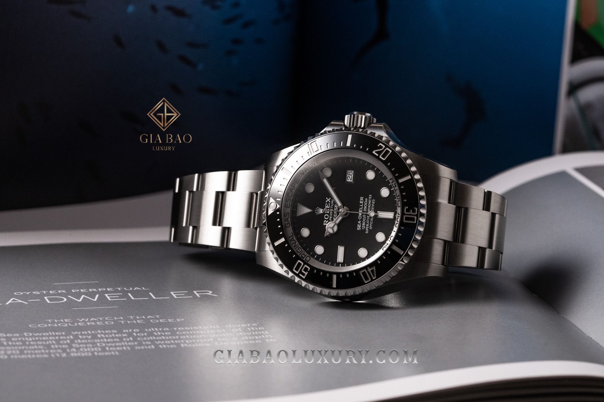 Đồng hồ Rolex Deepsea 126660 Mặt Số Đen